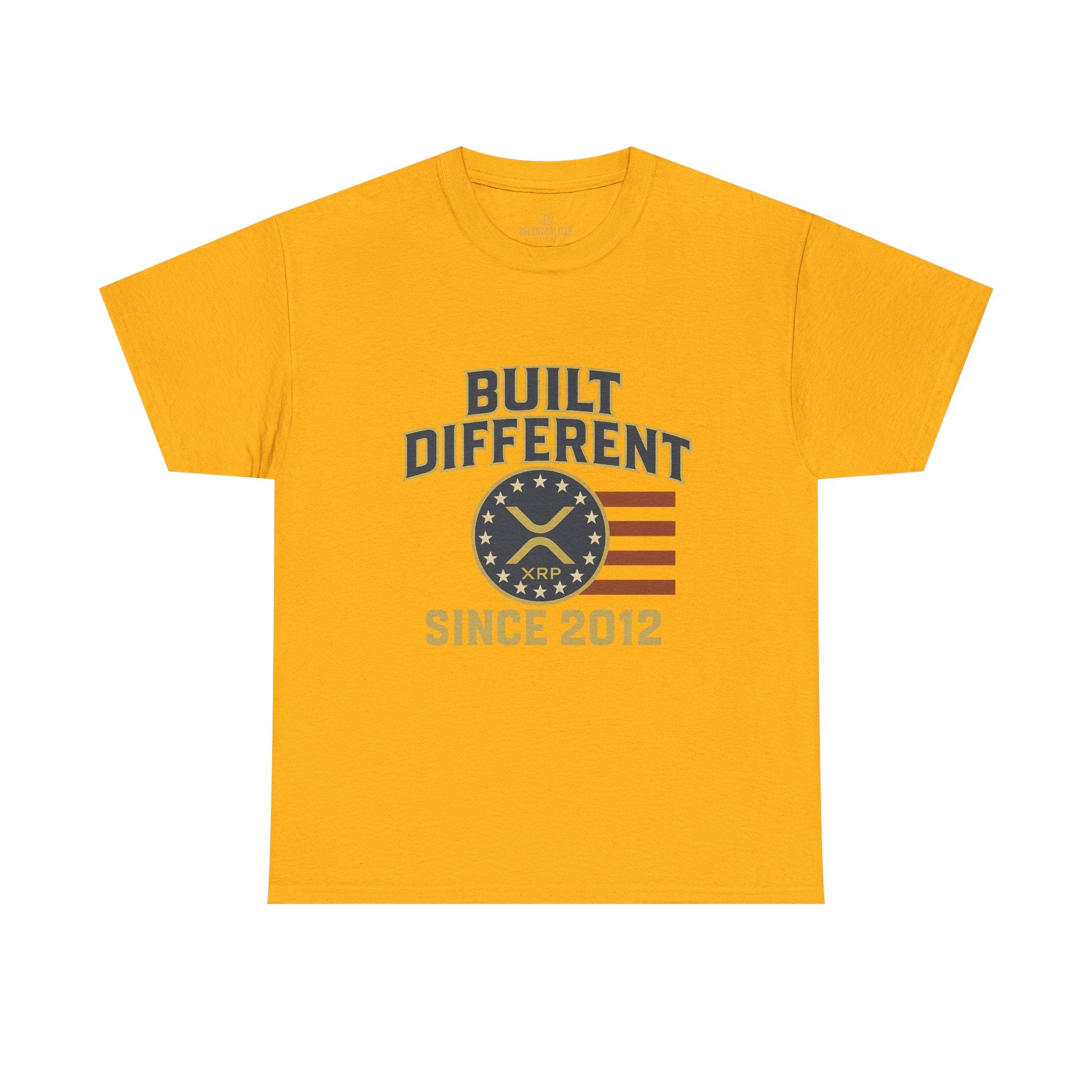Built Different Since 2012 T-Shirt — American Flag Vintage Crew Tee