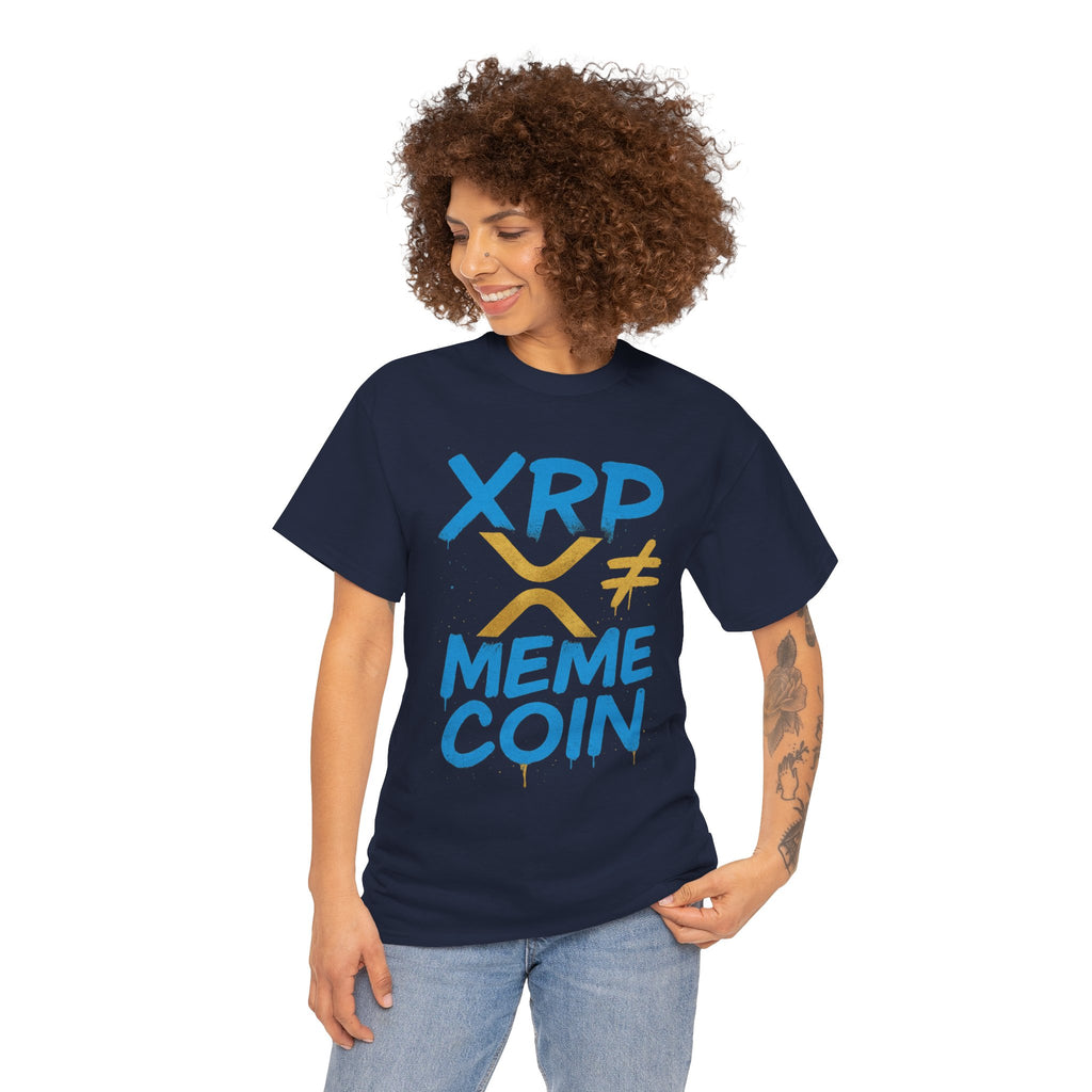 XRP ≠ Meme Coin T‑Shirt — Crypto Advocate Graphic Tee