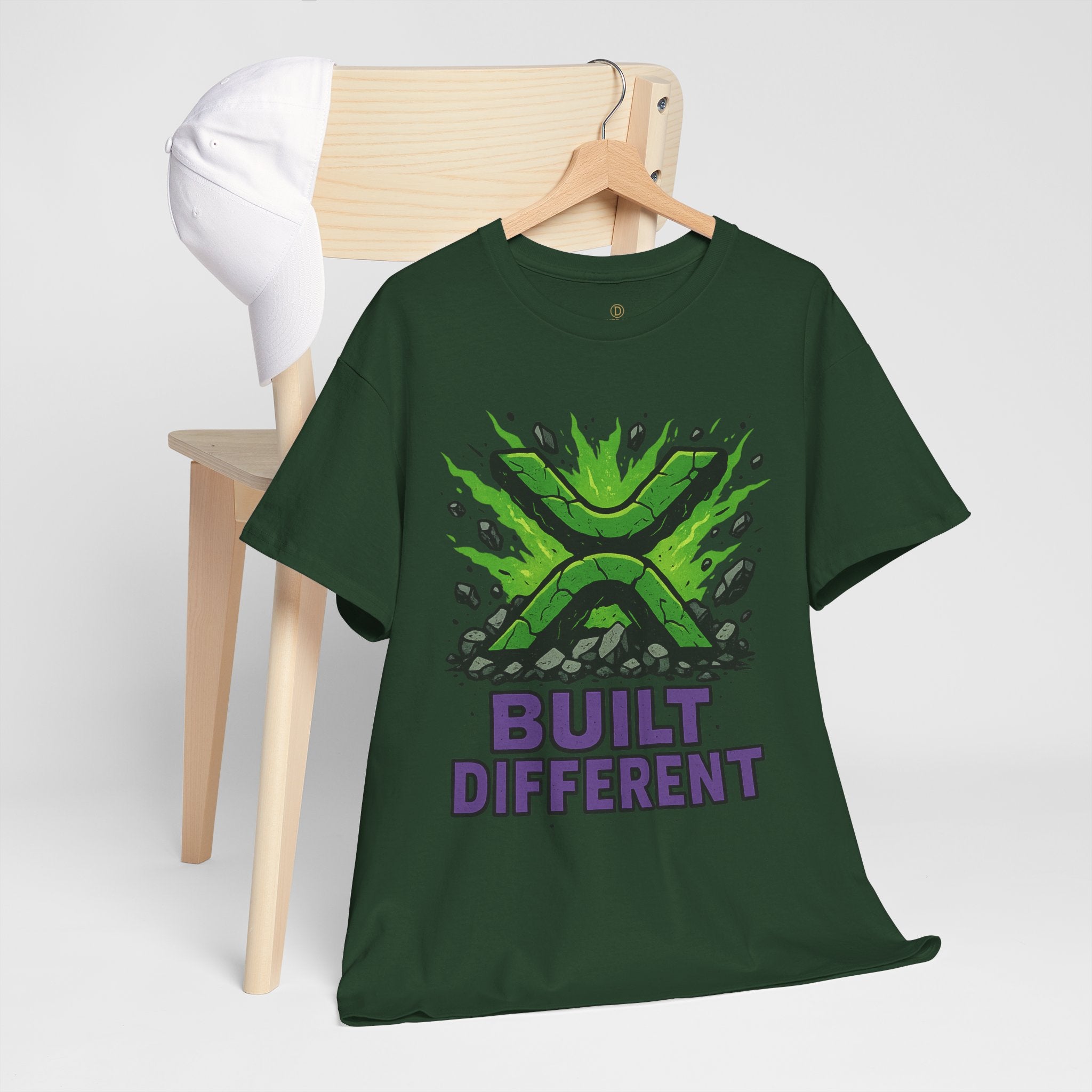 Built Different T-Shirt — Green Gamer Logo Tee