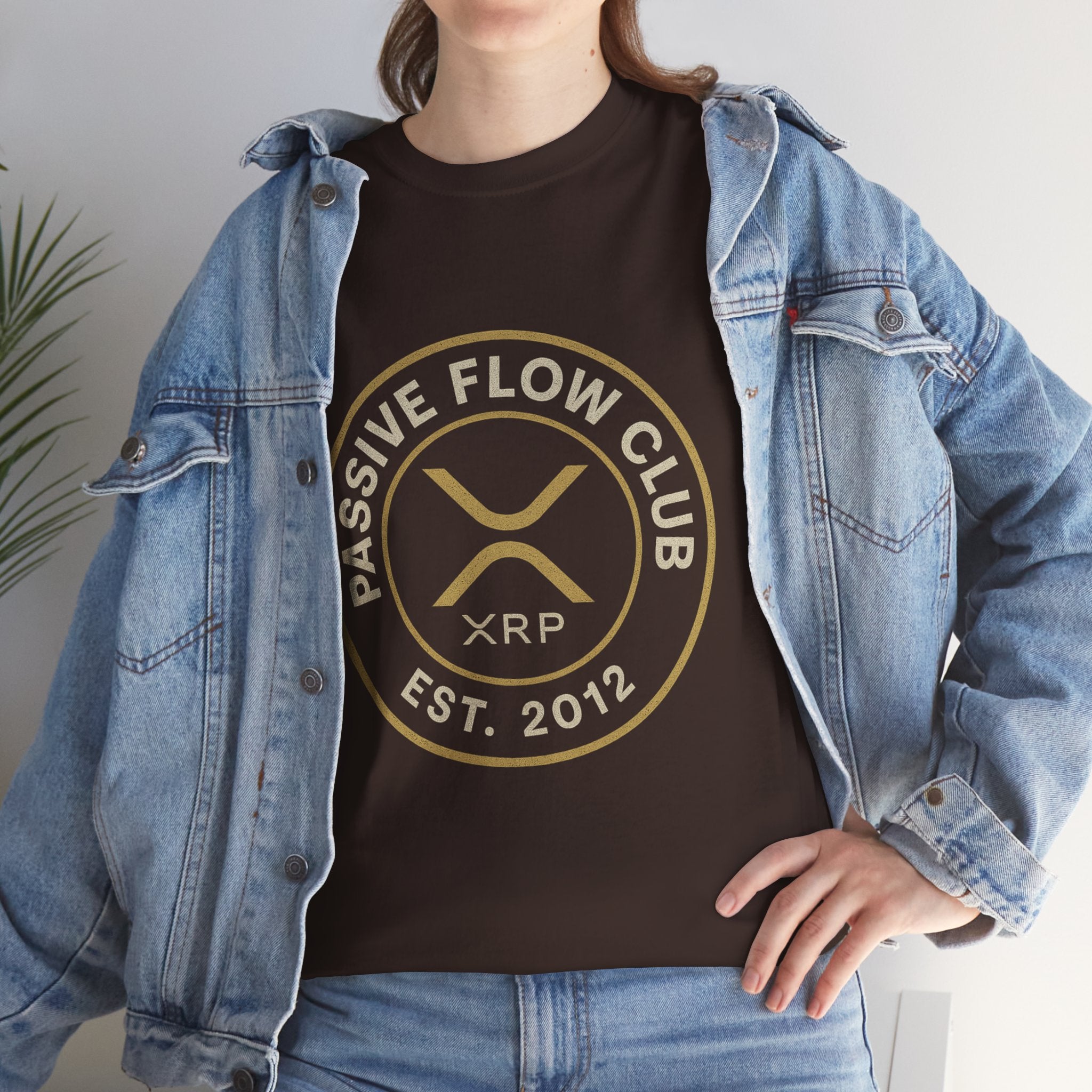 XRP Passive Flow Club T‑Shirt — Crypto Logo Tee (Est. 2012)