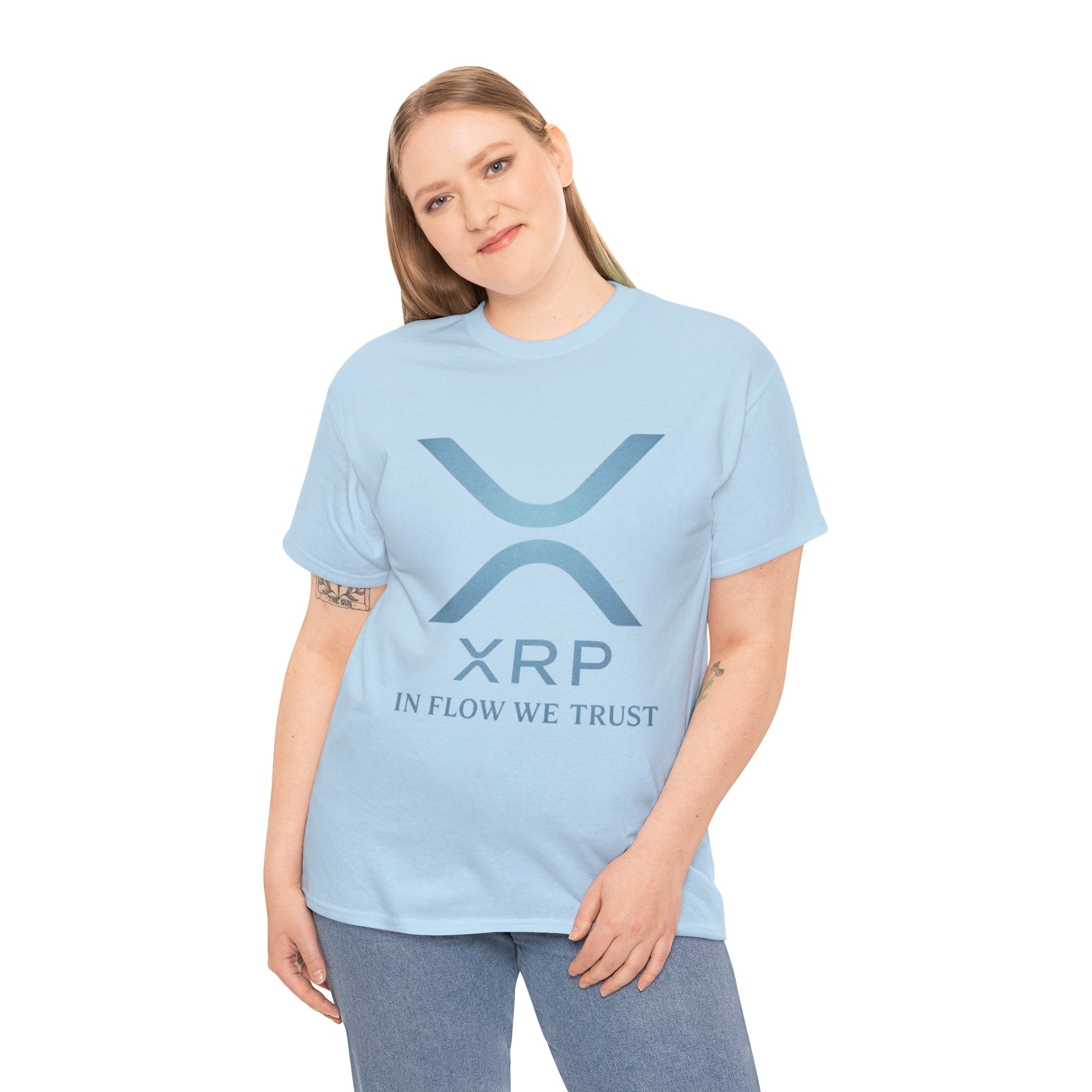 XRP Crypto Tee — "In Flow We Trust" Ripple Logo T-Shirt