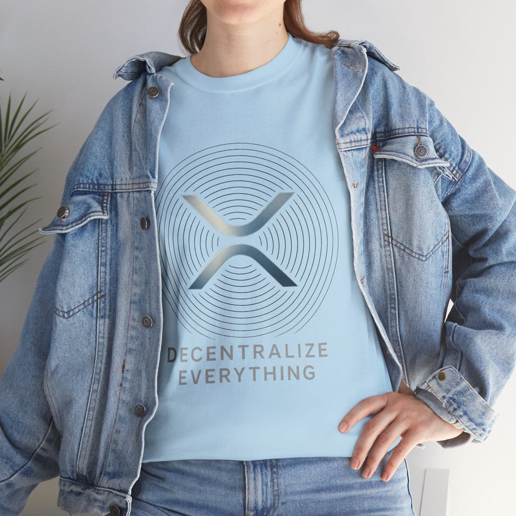 XRP 'Decentralize Everything' Tee - Crypto Logo T-Shirt