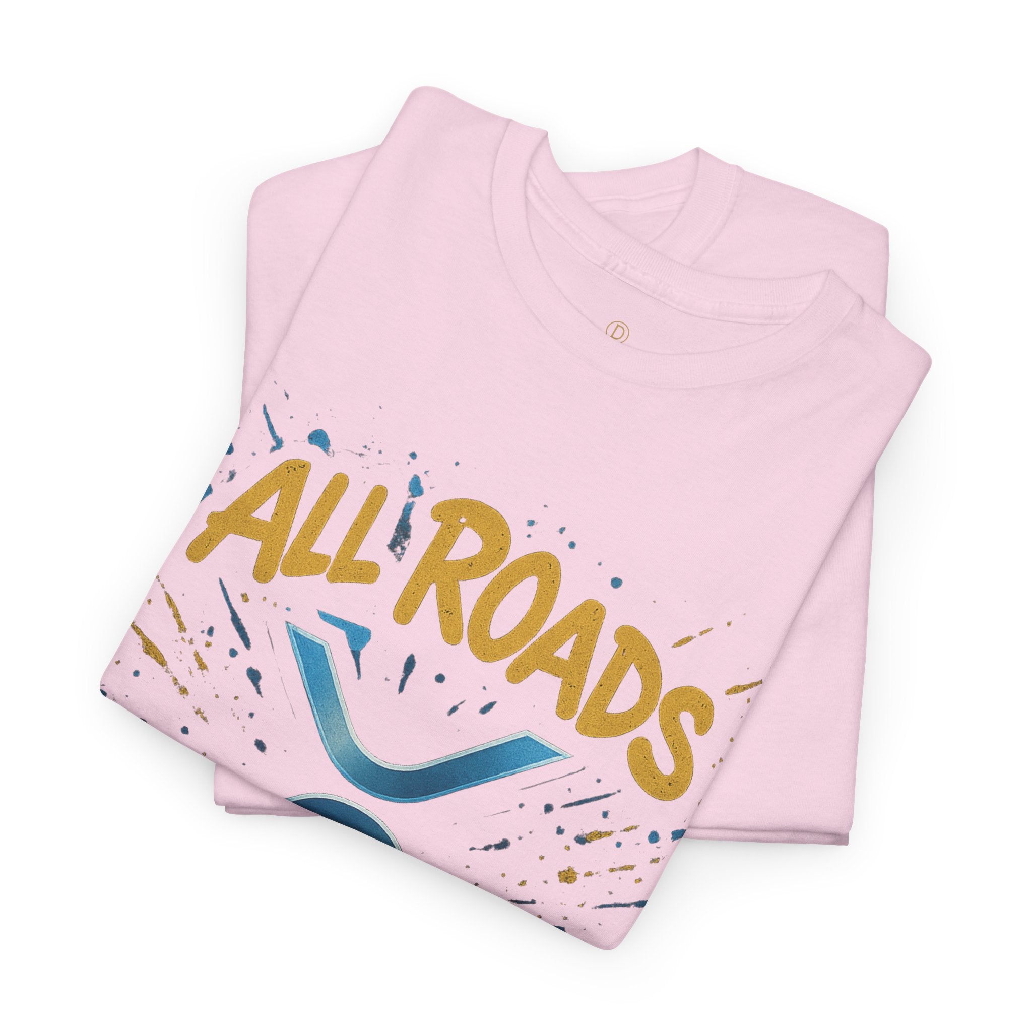 XRP Crypto Tee — "All Roads Lead to XRP" Casual Cryptocurrency Shirt