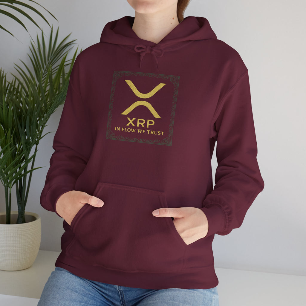 XRP Logo Hoodie – Gold Cryptocurrency Sweatshirt