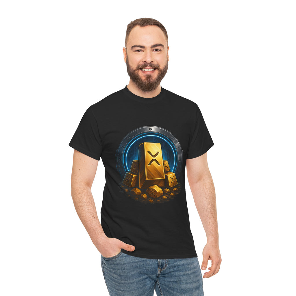 Crypto Gold Bars T-Shirt — Ripple (XRP) Stack Graphic Tee