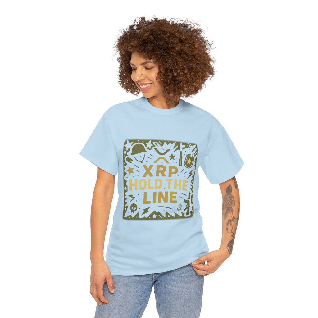 T-Shirt — XRP Hold The Line Crypto Graphic Tee