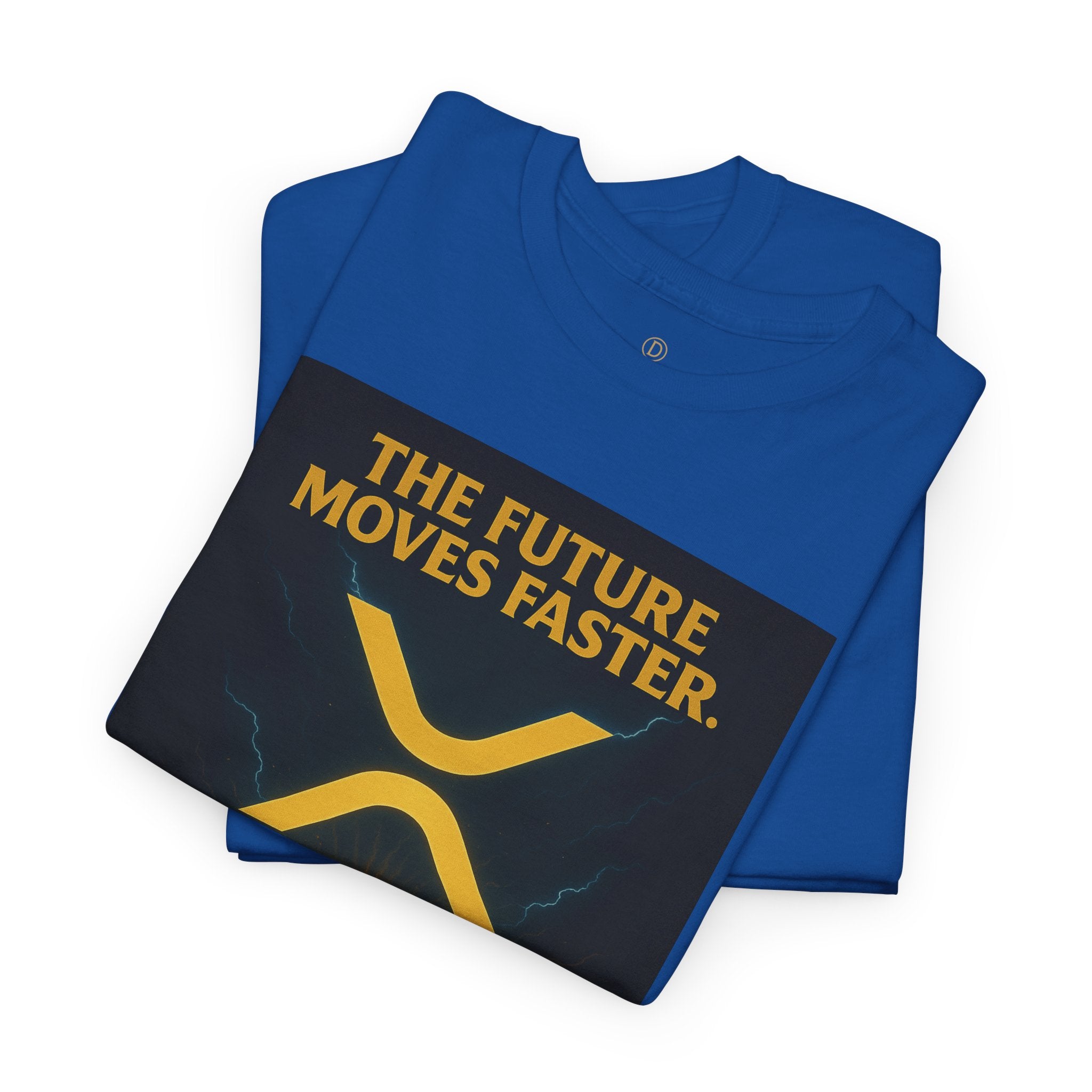 XRP Swift Crypto T-Shirt — “The Future Moves Faster” XRP Over Swift Tee
