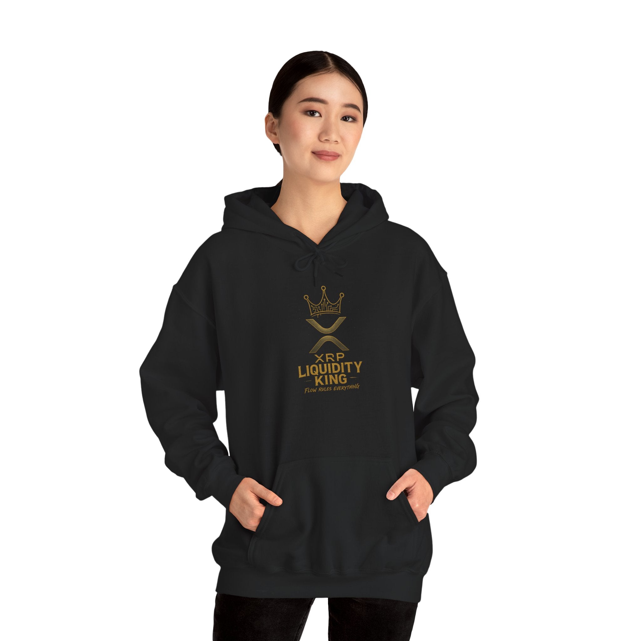XRP Liquidity King Hoodie — Crypto Logo Pullover for Traders & Investors