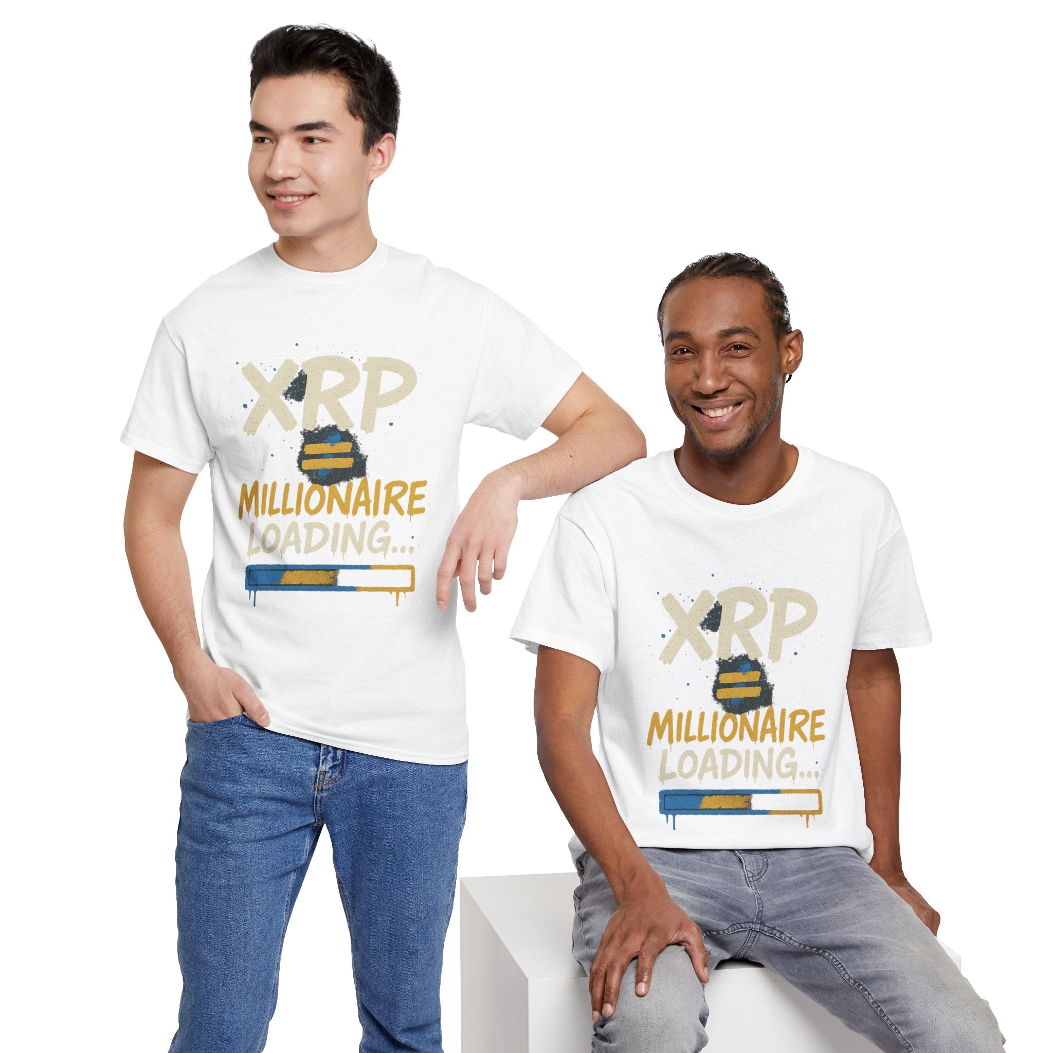 XRP Millionaire Loading T-Shirt — Crypto Investor Progress Tee