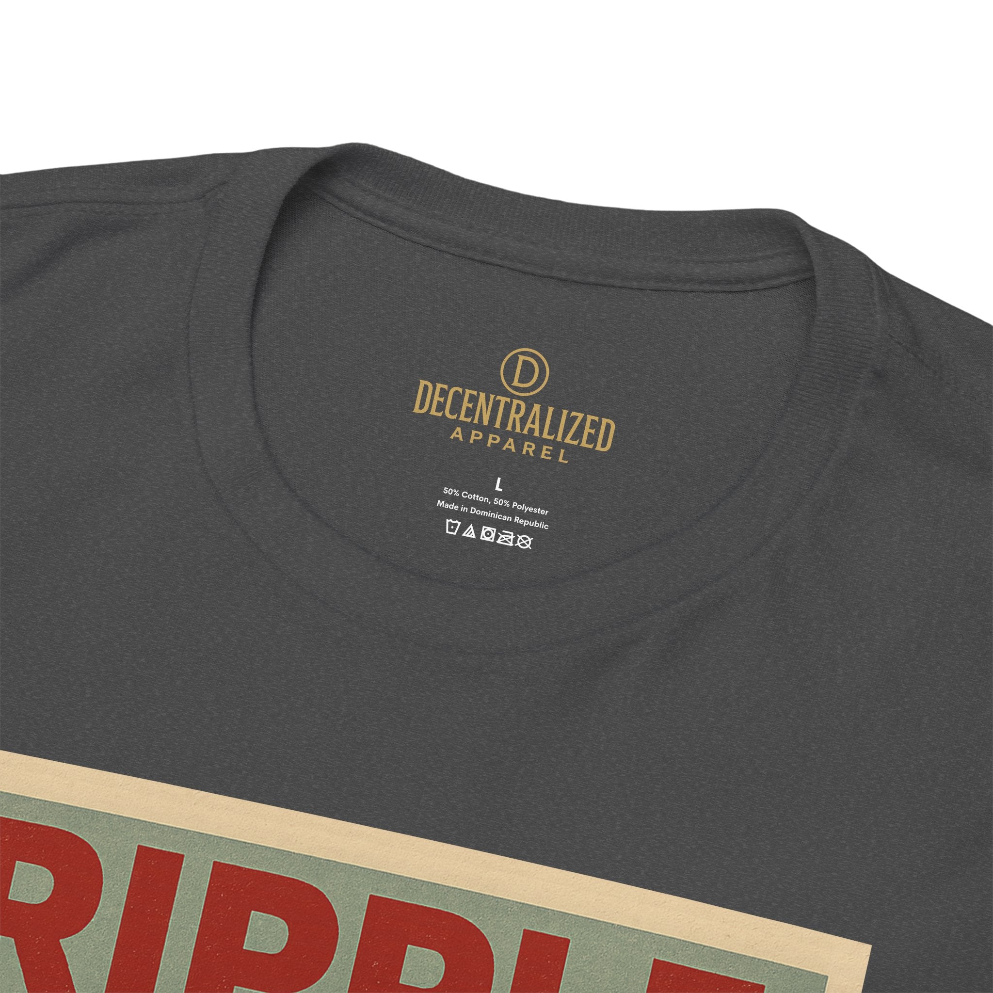 Ripple Effect Tee — Vintage Wave XRP Crypto Graphic T-Shirt