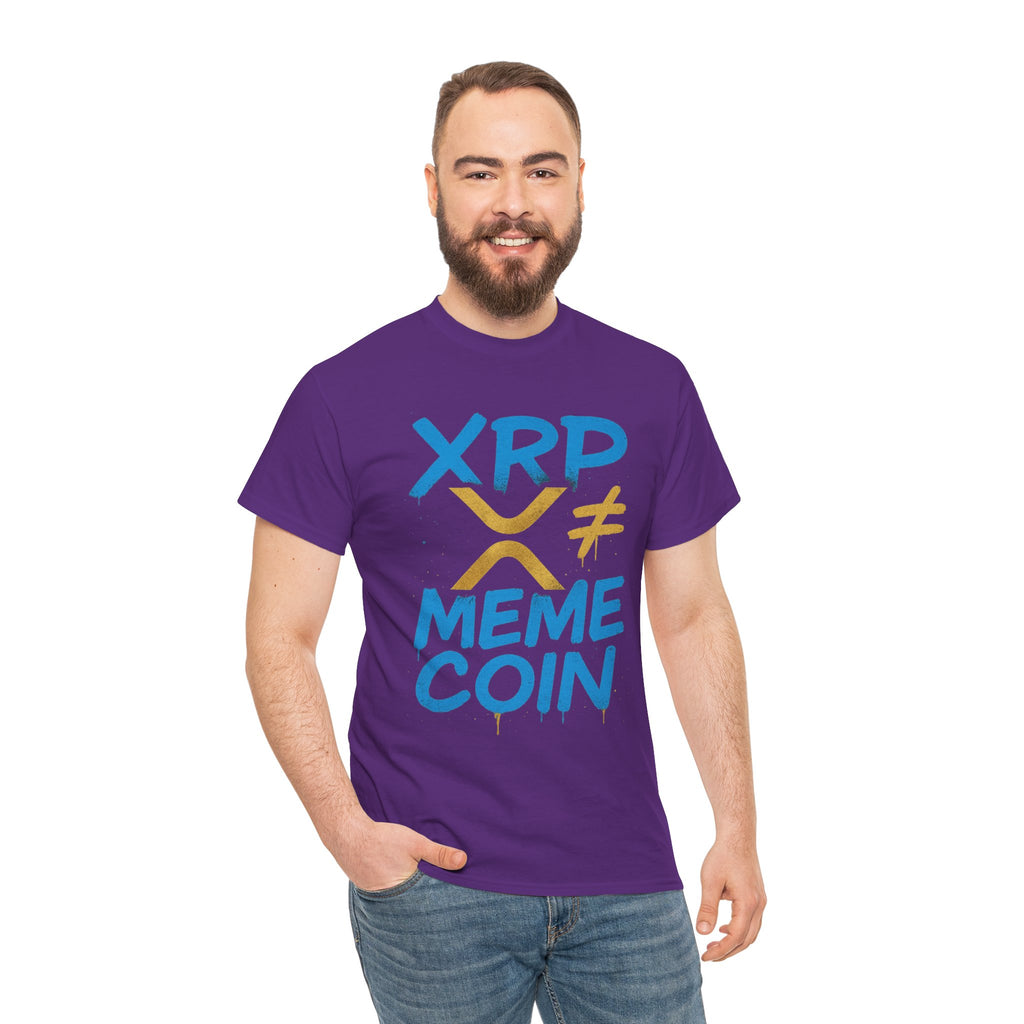 XRP ≠ Meme Coin T‑Shirt — Crypto Advocate Graphic Tee