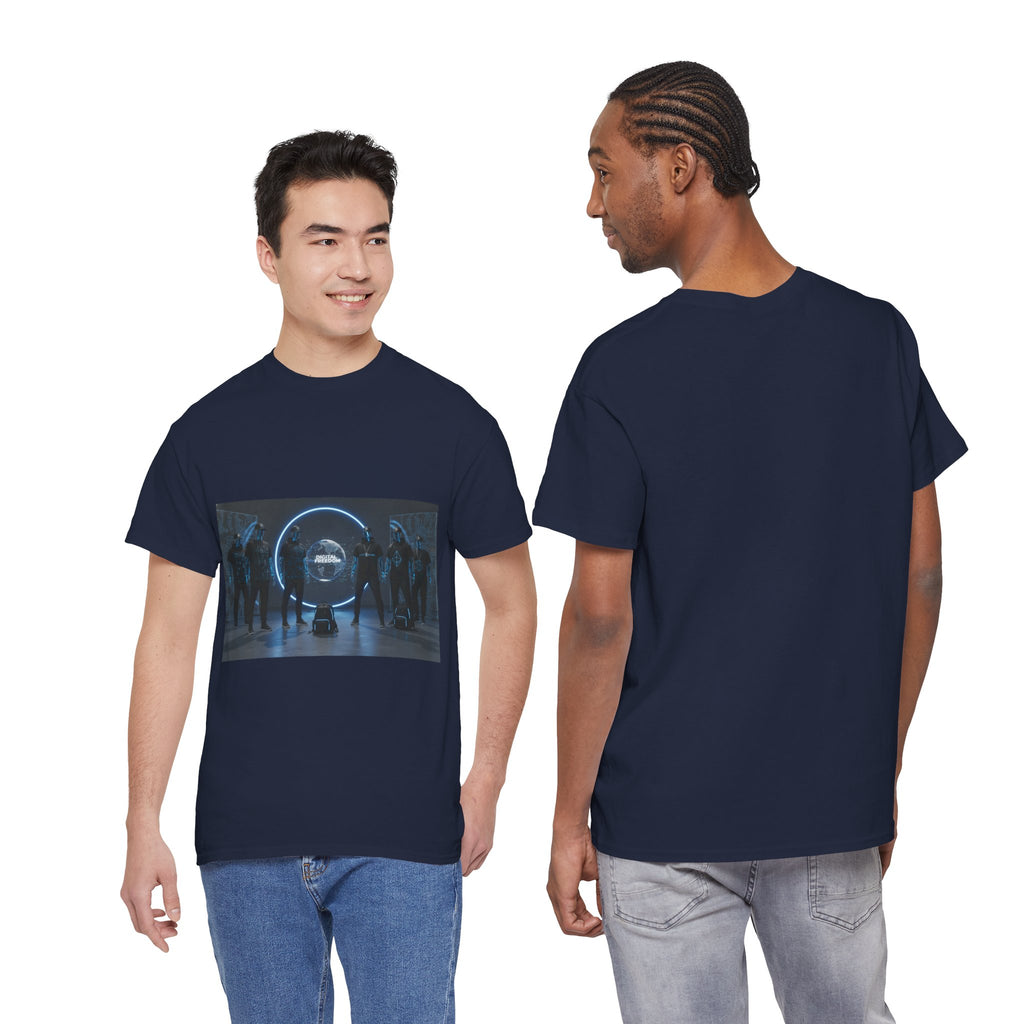 Sci‑Fi Portal Graphic Tee — Futuristic Neon Crew T-Shirt