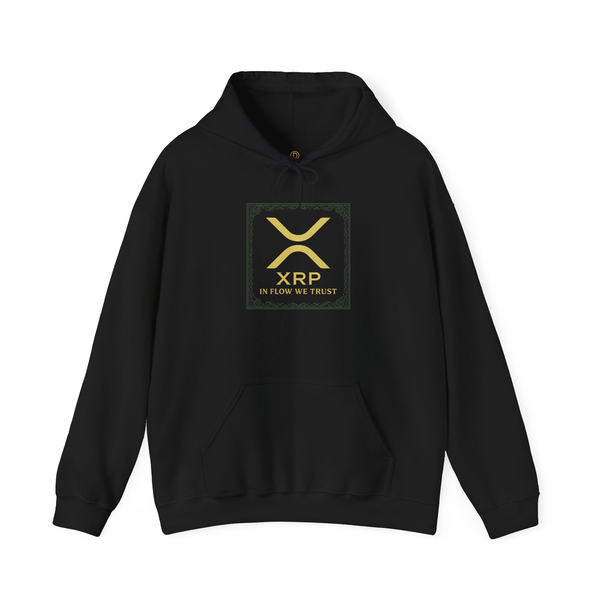XRP Logo Hoodie – Gold Cryptocurrency Sweatshirt