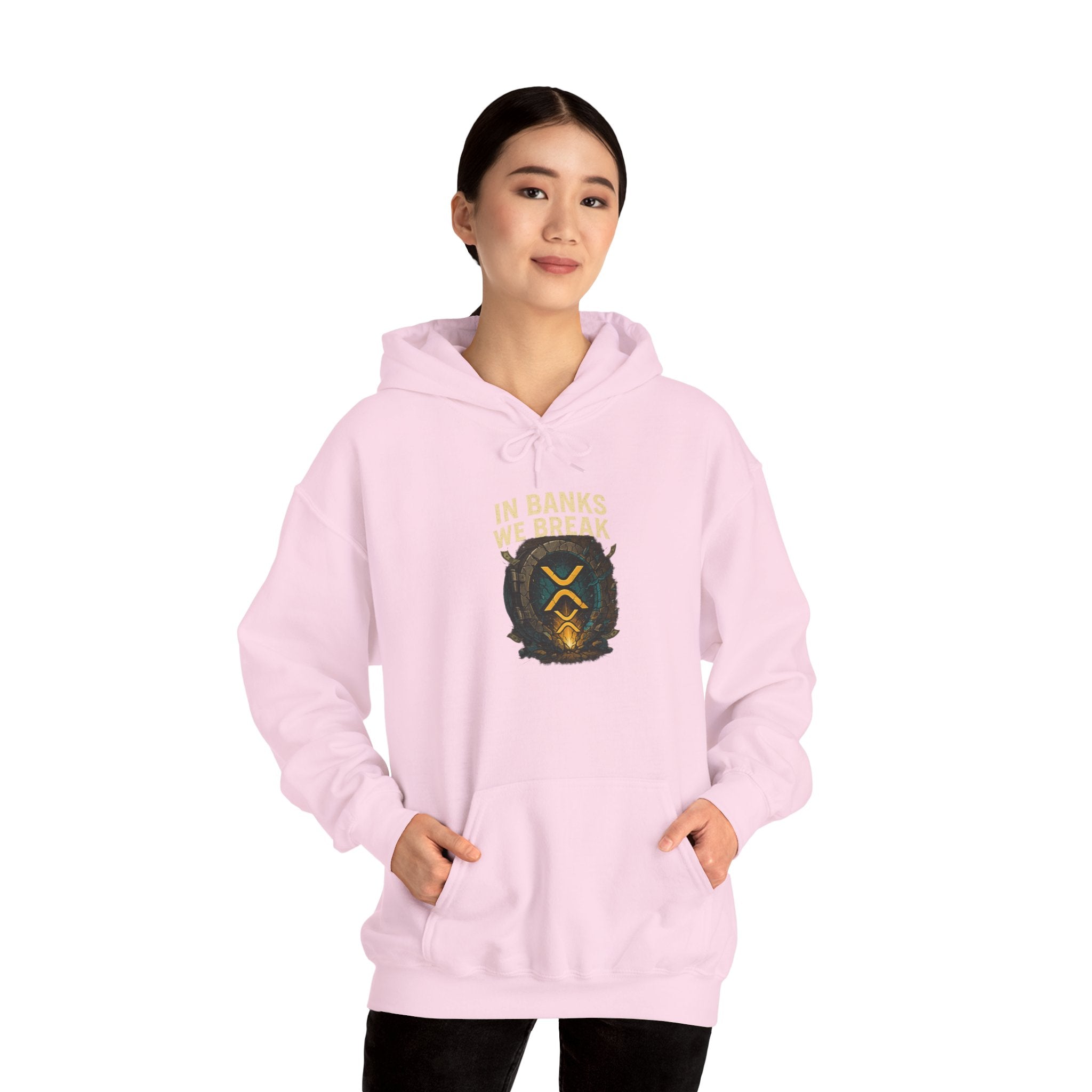 Hoodie — 'In Banks We Trust' Crest Pullover