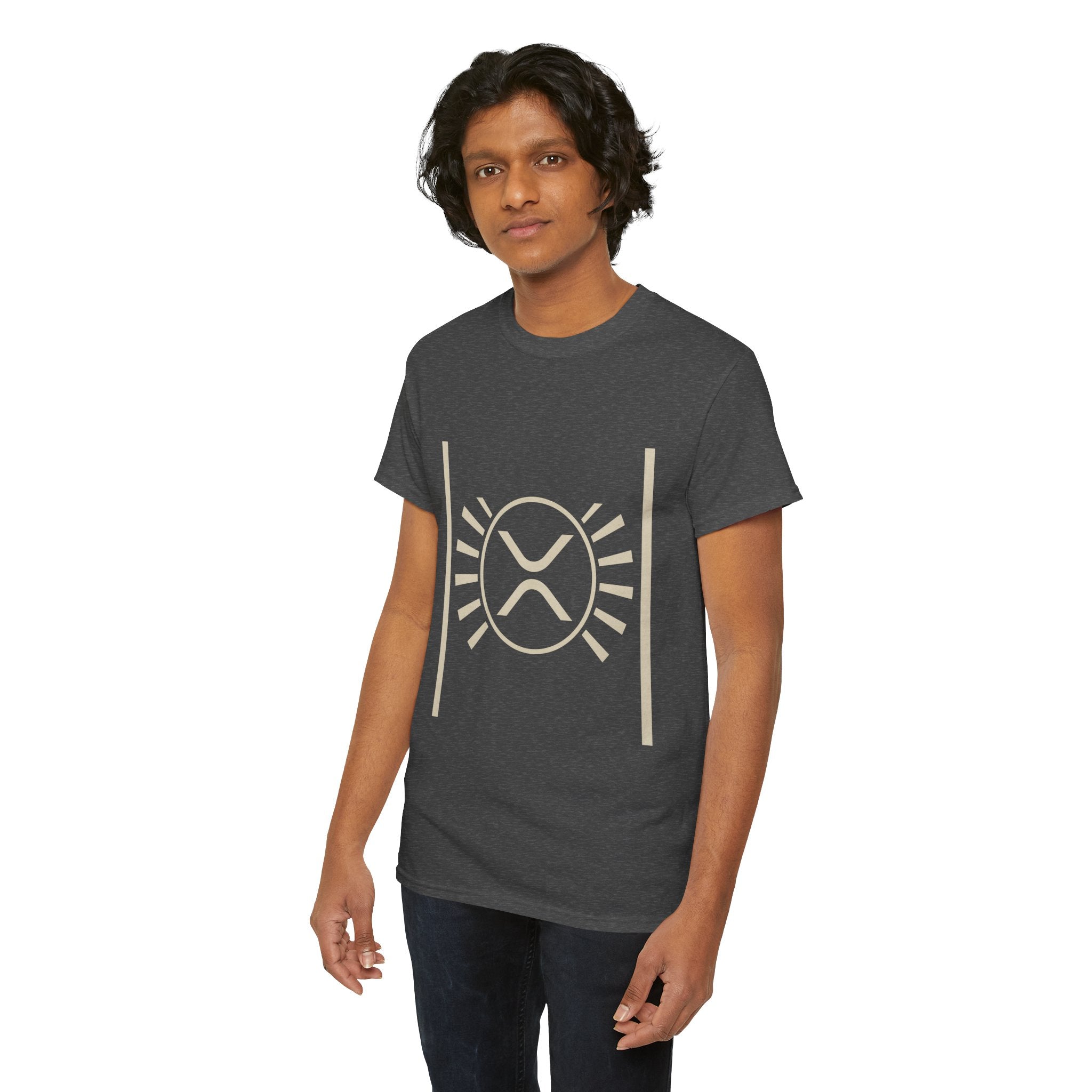 XRP Sun Logo T‑Shirt — Minimal Crypto Ripple Tee