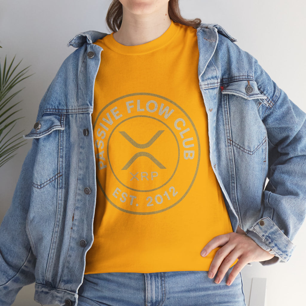 XRP Passive Flow Club T‑Shirt — Crypto Logo Tee (Est. 2012)