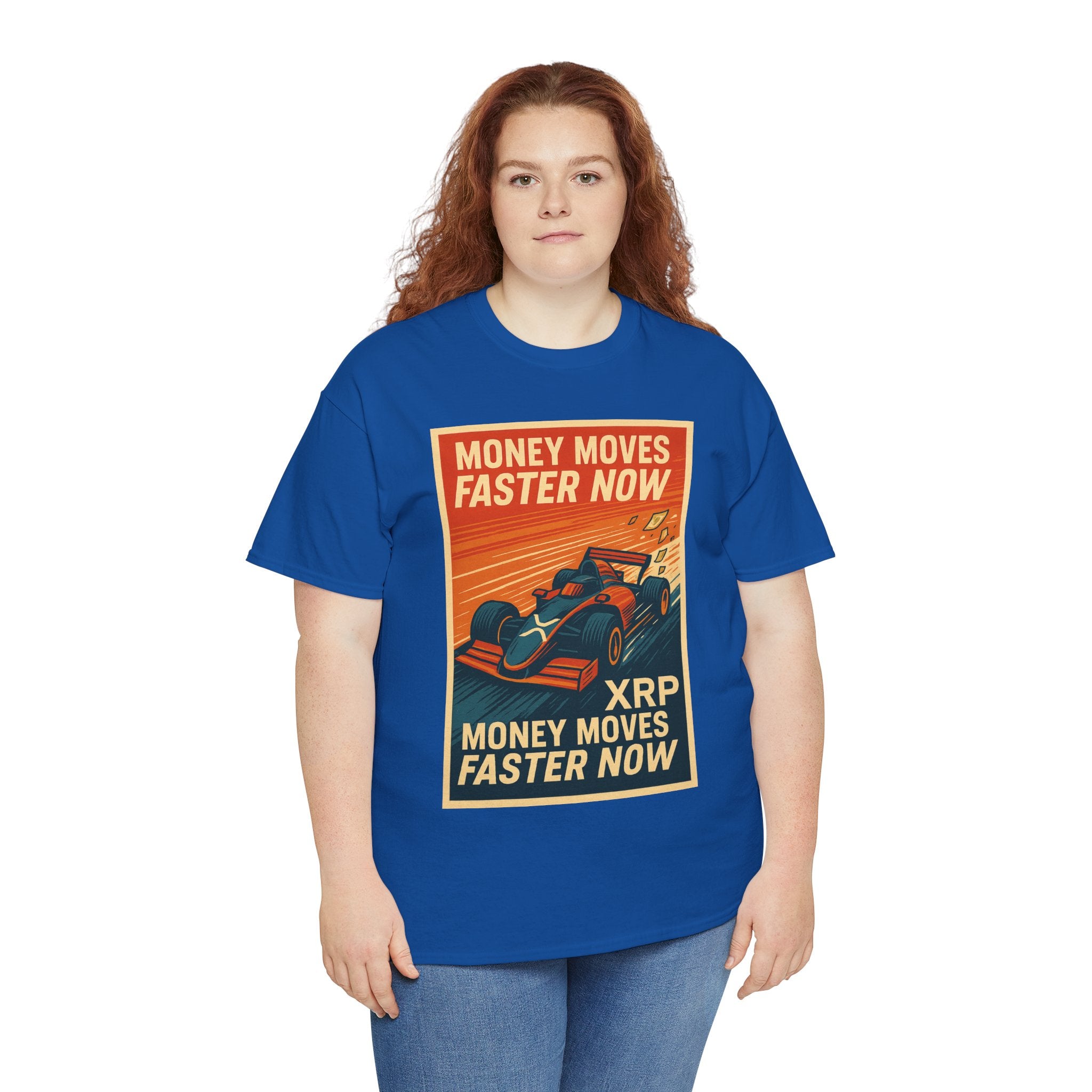 XRP 'Money Moves Faster Now' Racing Tee — Crypto Enthusiast T-Shirt
