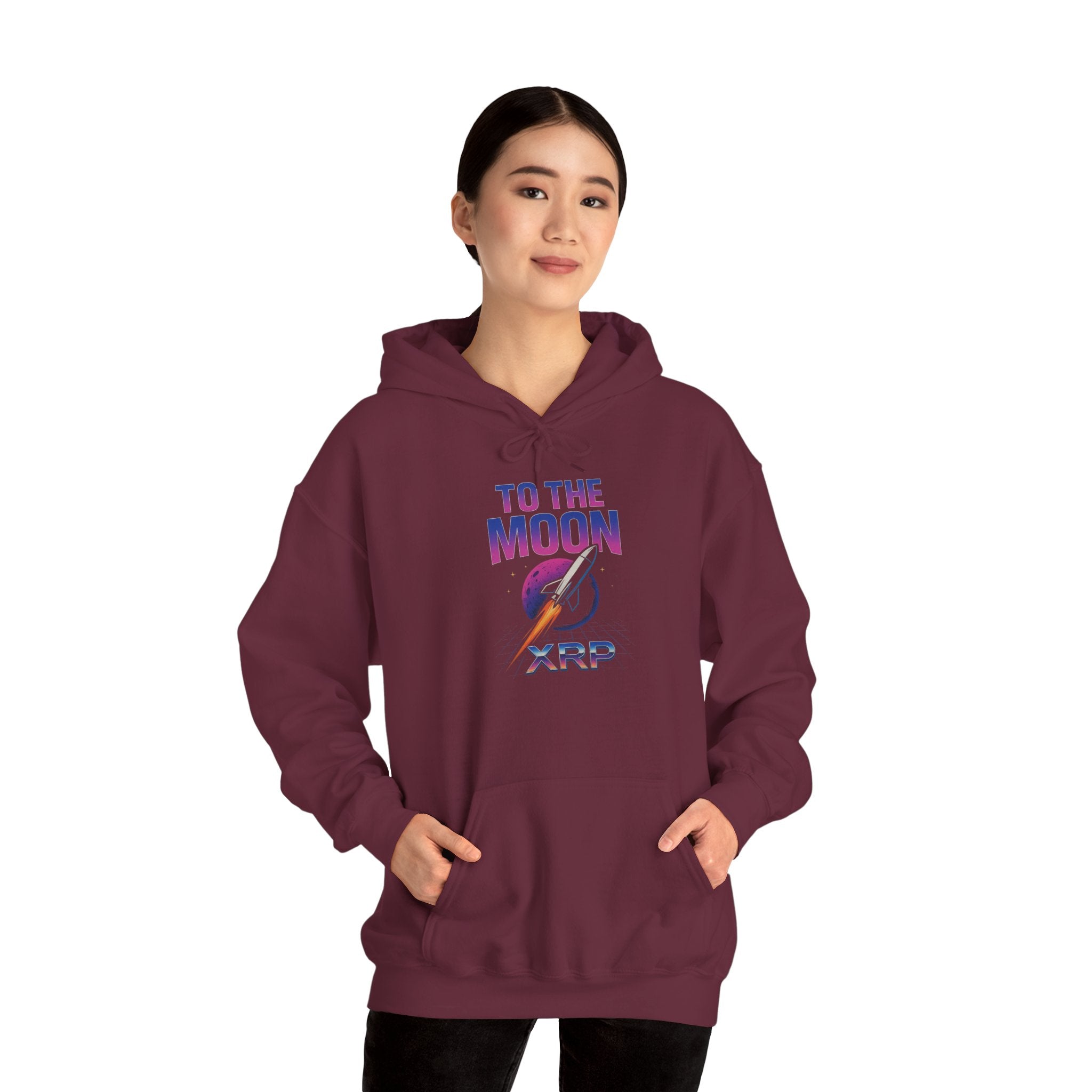XRP To The Moon Hoodie – Crypto Investor Sweatshirt