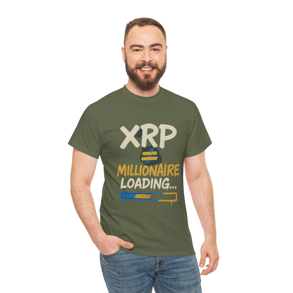 XRP Millionaire Loading T-Shirt — Crypto Investor Progress Tee