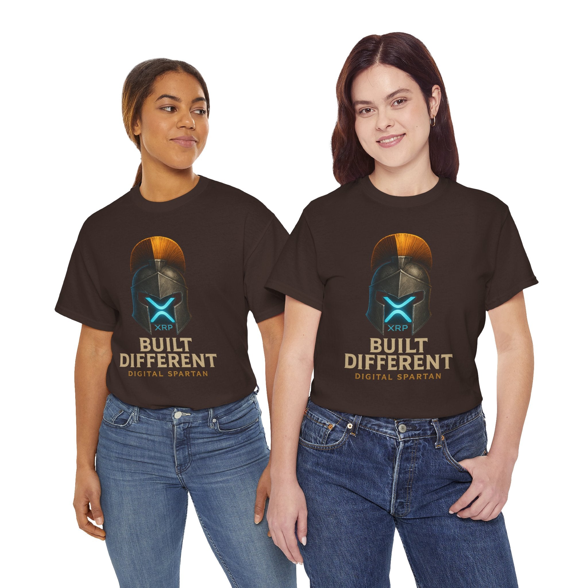 Built Different Spartan Tee — Digital Spartan XRP Crypto T-Shirt