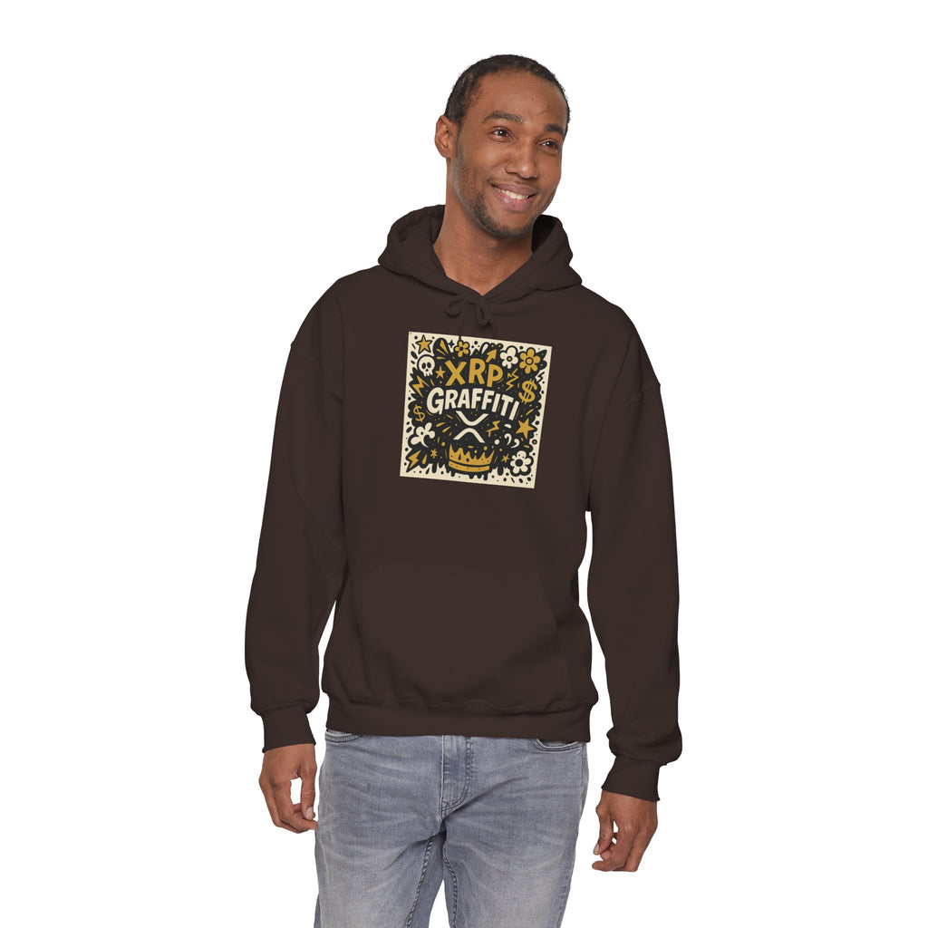 XRP Graffiti Hoodie – Street Art Crypto Sweatshirt