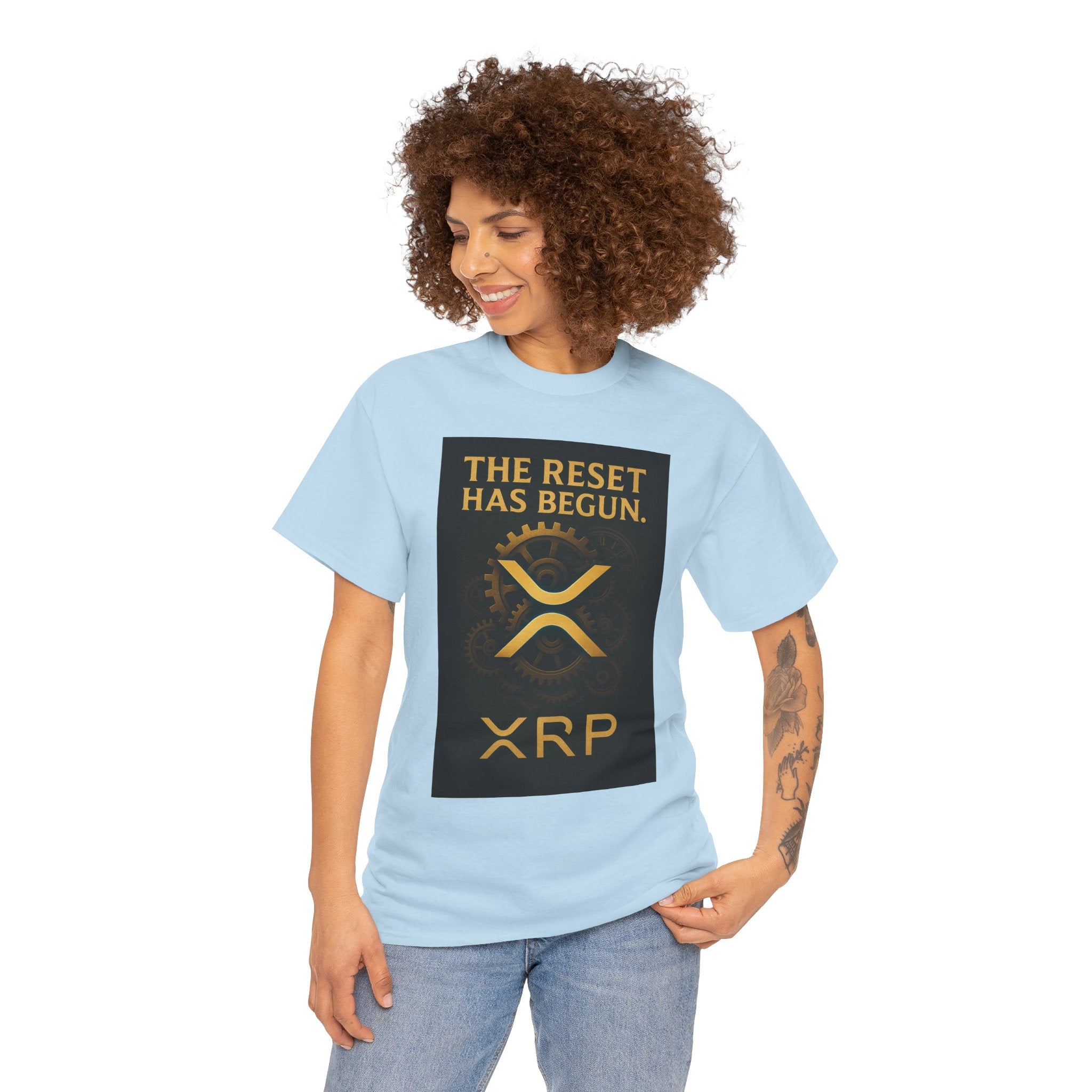 XRP Crypto Tee — "The Reset Has Begun" Bitcoin Alternative Shirt