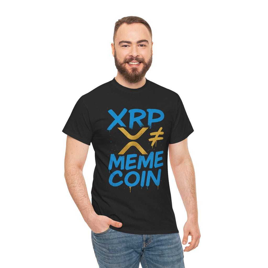 XRP ≠ Meme Coin T‑Shirt — Crypto Advocate Graphic Tee