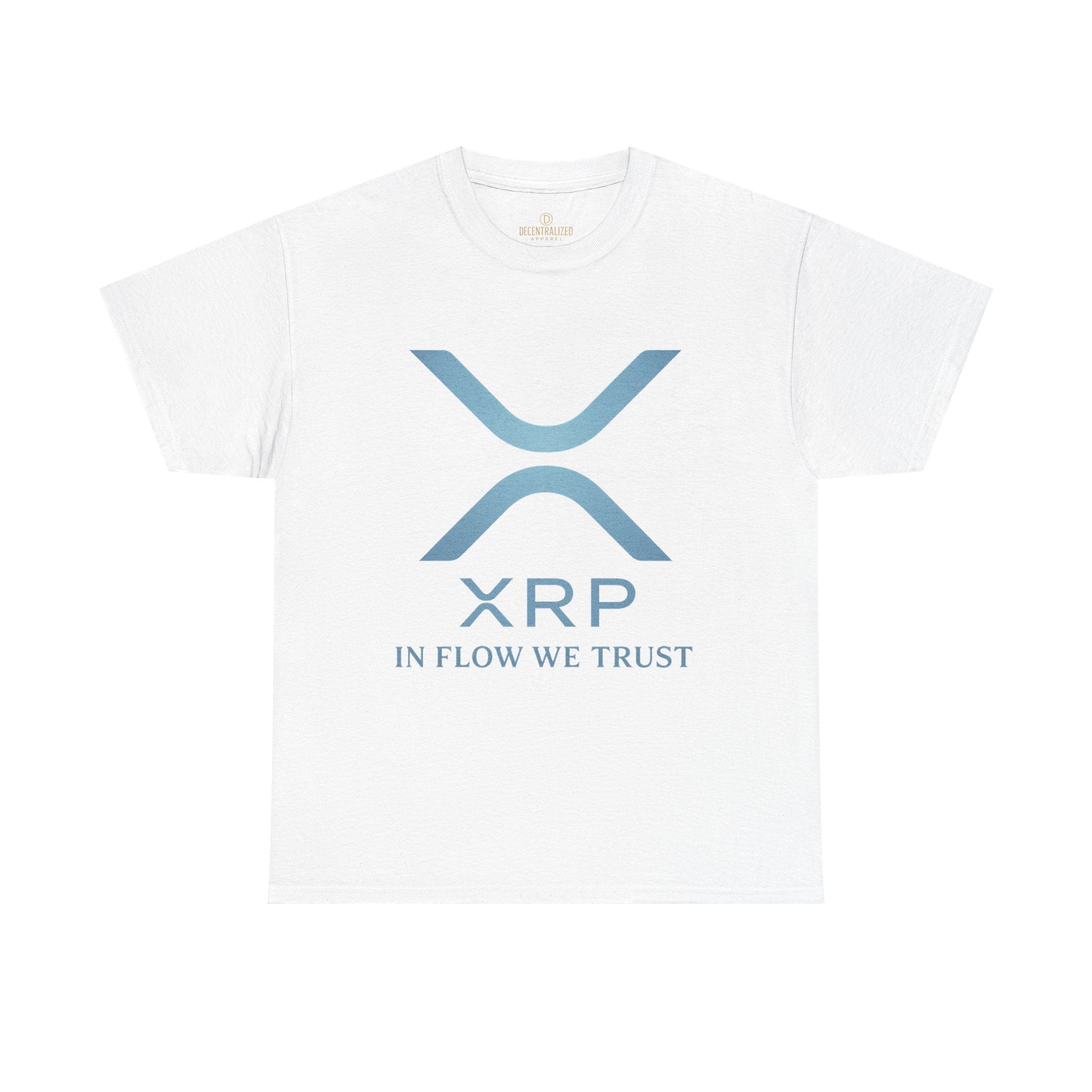 XRP Crypto Tee — "In Flow We Trust" Ripple Logo T-Shirt