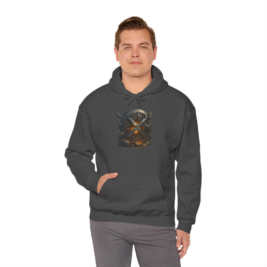 Viking Shield & Helmet Hoodie — Norse Warrior Graphic Sweatshirt