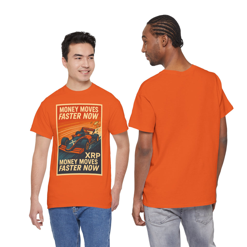 XRP 'Money Moves Faster Now' Racing Tee — Crypto Enthusiast T-Shirt
