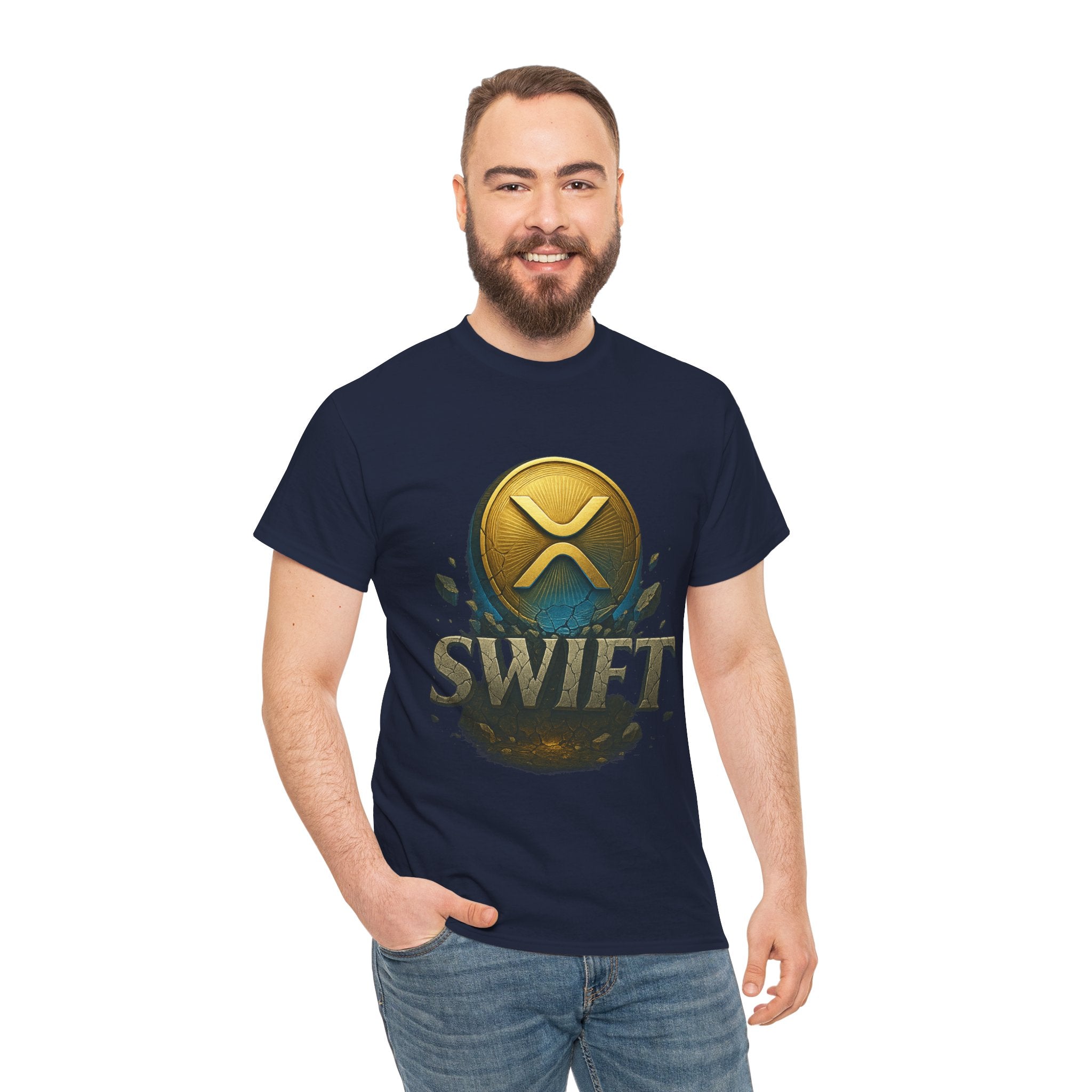 XRP Swift Cryptocurrency T‑Shirt — Ripple Coin Logo Graphic Tee