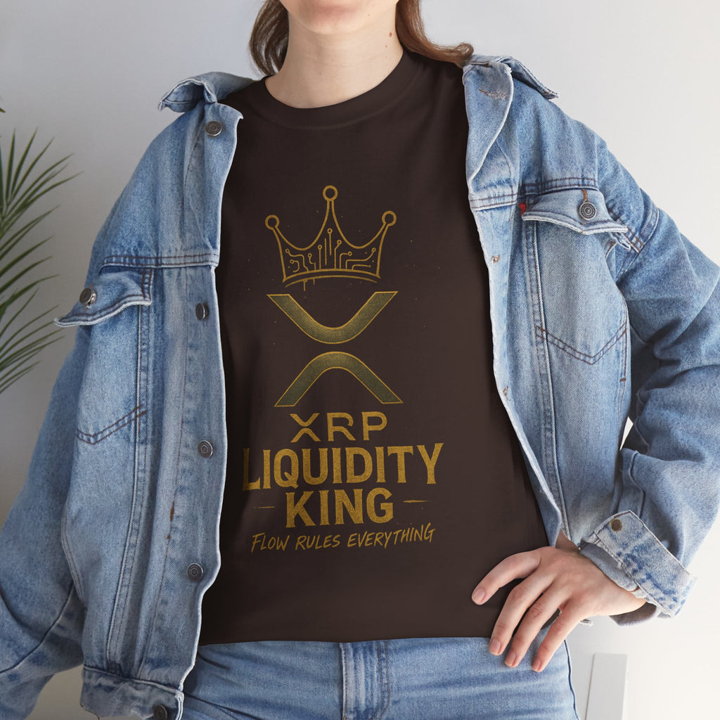 XRP Liquidity King Tee — Crypto Crown T-Shirt