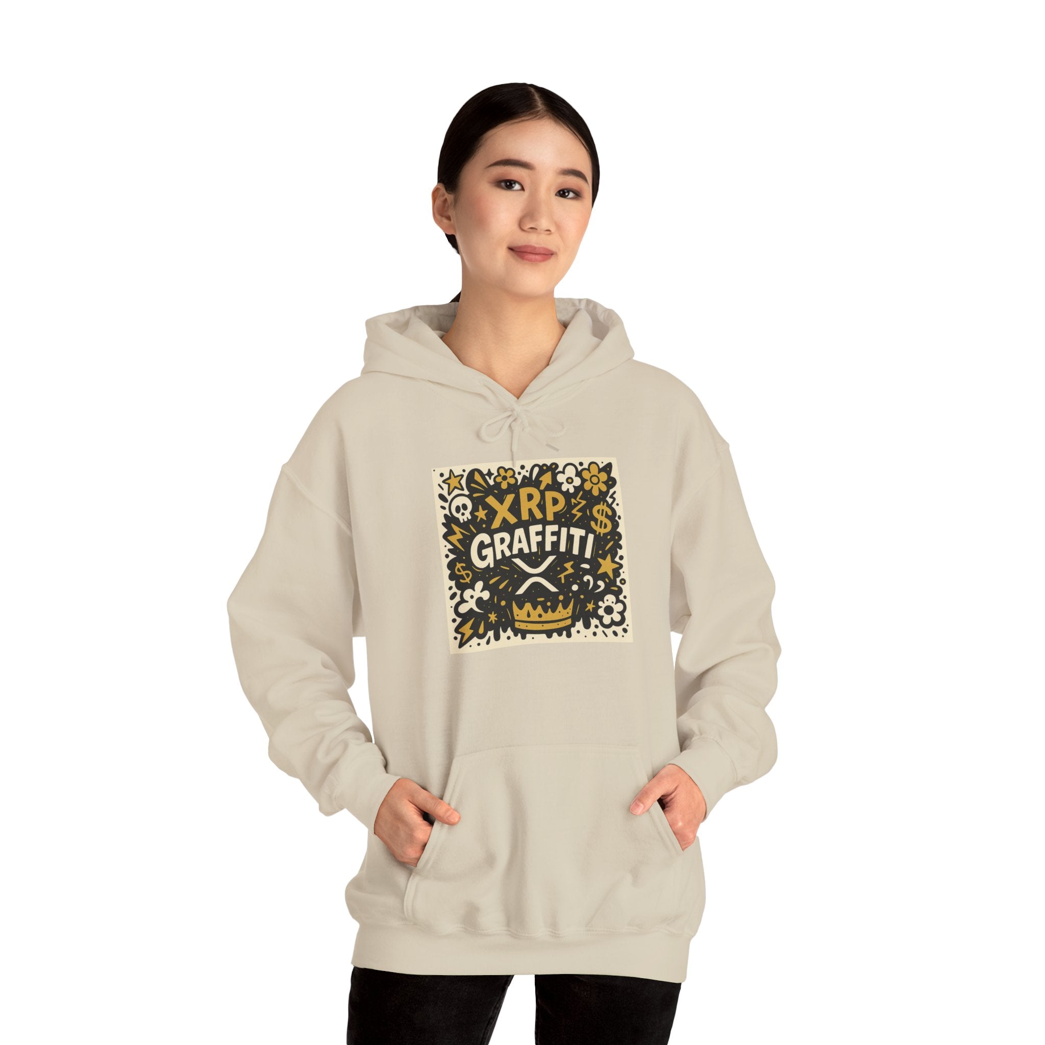 XRP Graffiti Hoodie – Street Art Crypto Sweatshirt