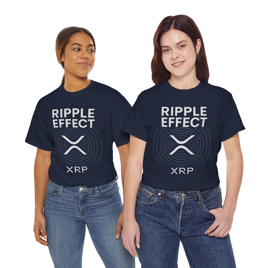 Ripple Effect XRP Tee — Minimal Cryptocurrency Logo T-Shirt