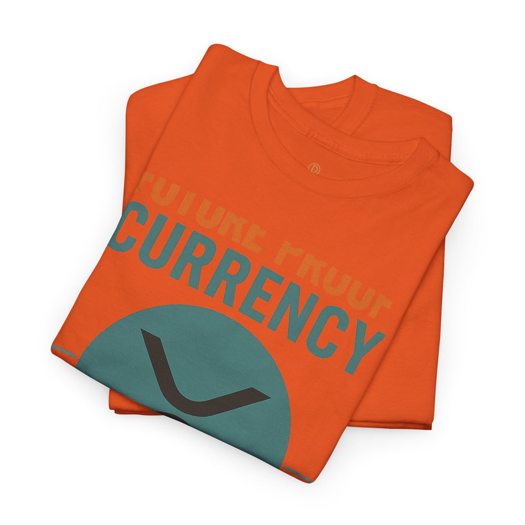 RIPPLE XRP 'Future Proof Currency' Graphic Tee — Crypto Retro Logo Shirt
