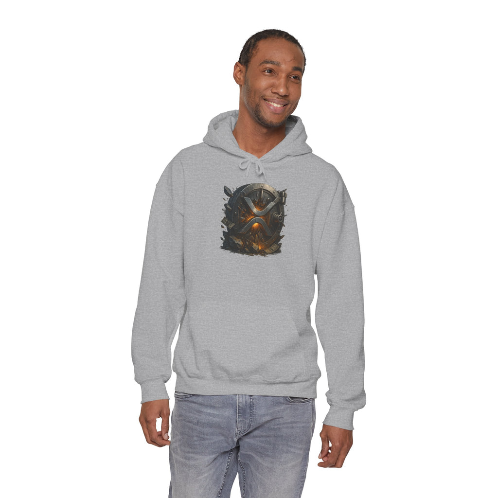 Viking Shield & Helmet Hoodie — Norse Warrior Graphic Sweatshirt