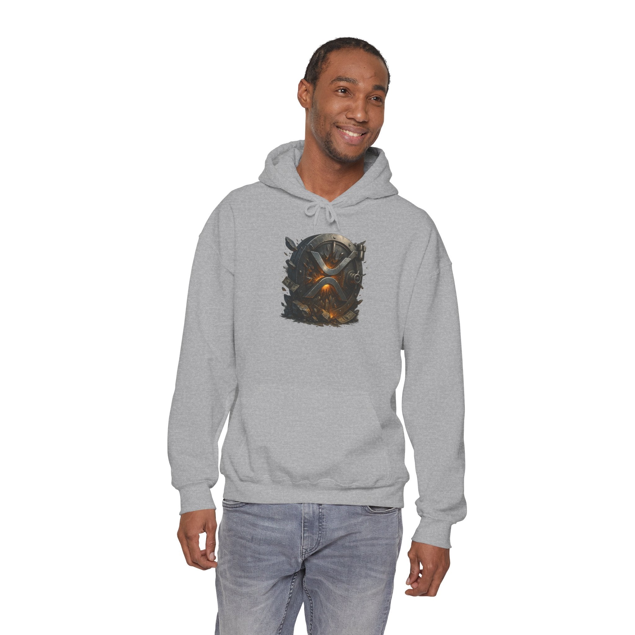 Viking Shield & Helmet Hoodie — Norse Warrior Graphic Sweatshirt