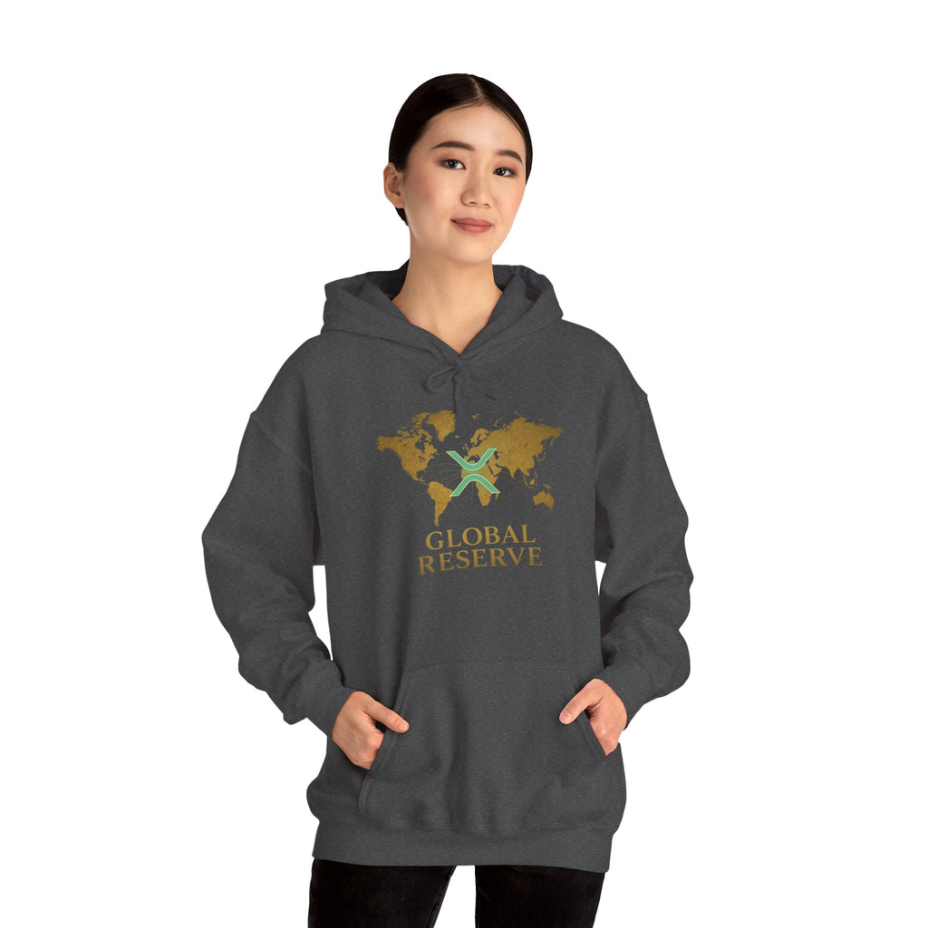 Global Reserve Hoodie — World Map Logo Pullover