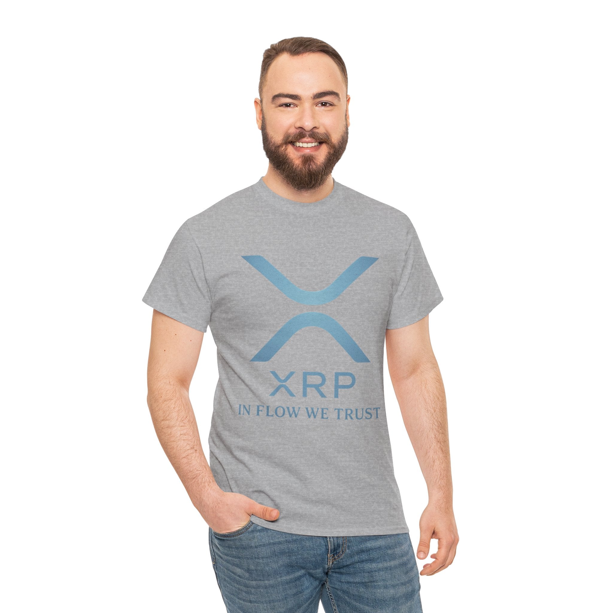 XRP Crypto Tee — "In Flow We Trust" Ripple Logo T-Shirt