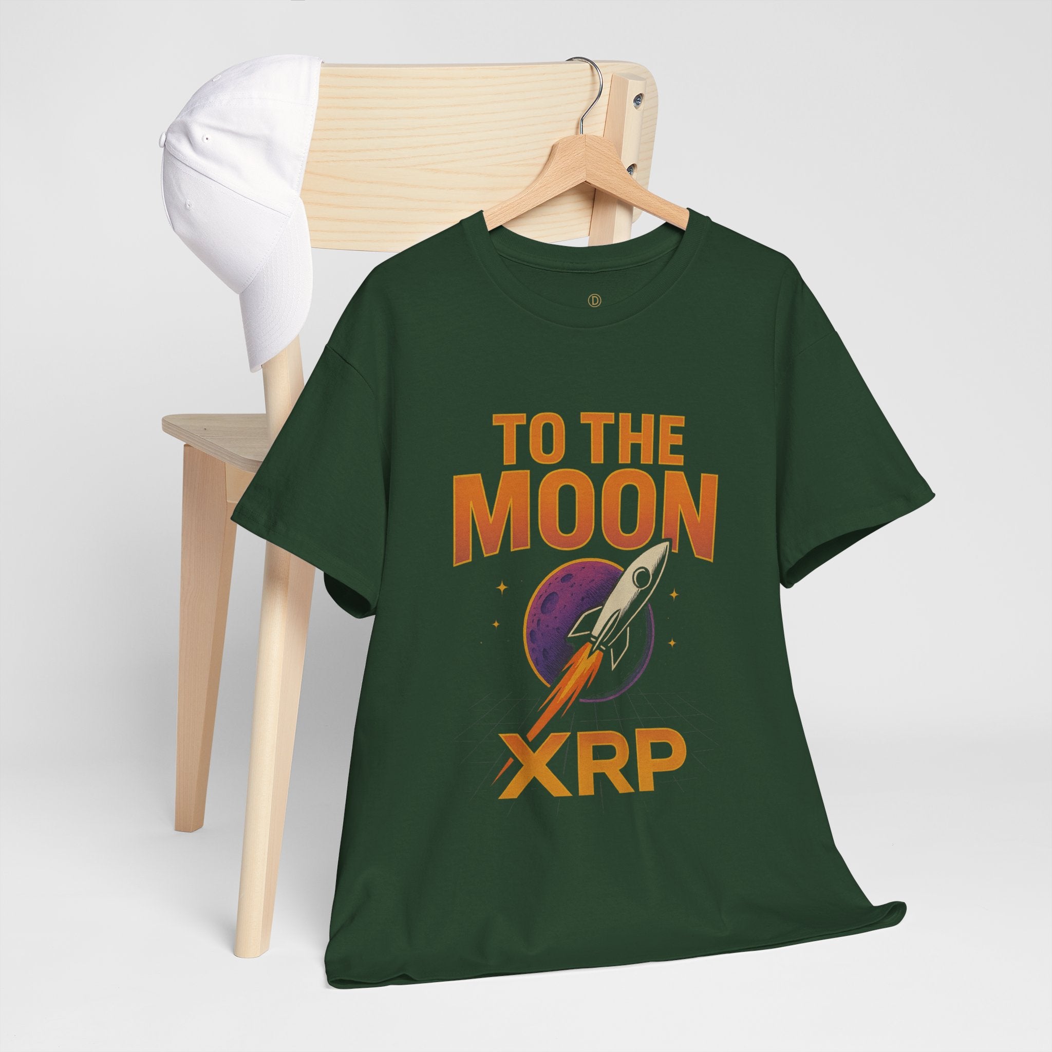 XRP To The Moon Tee — Cryptocurrency Investor Rocket Shirt