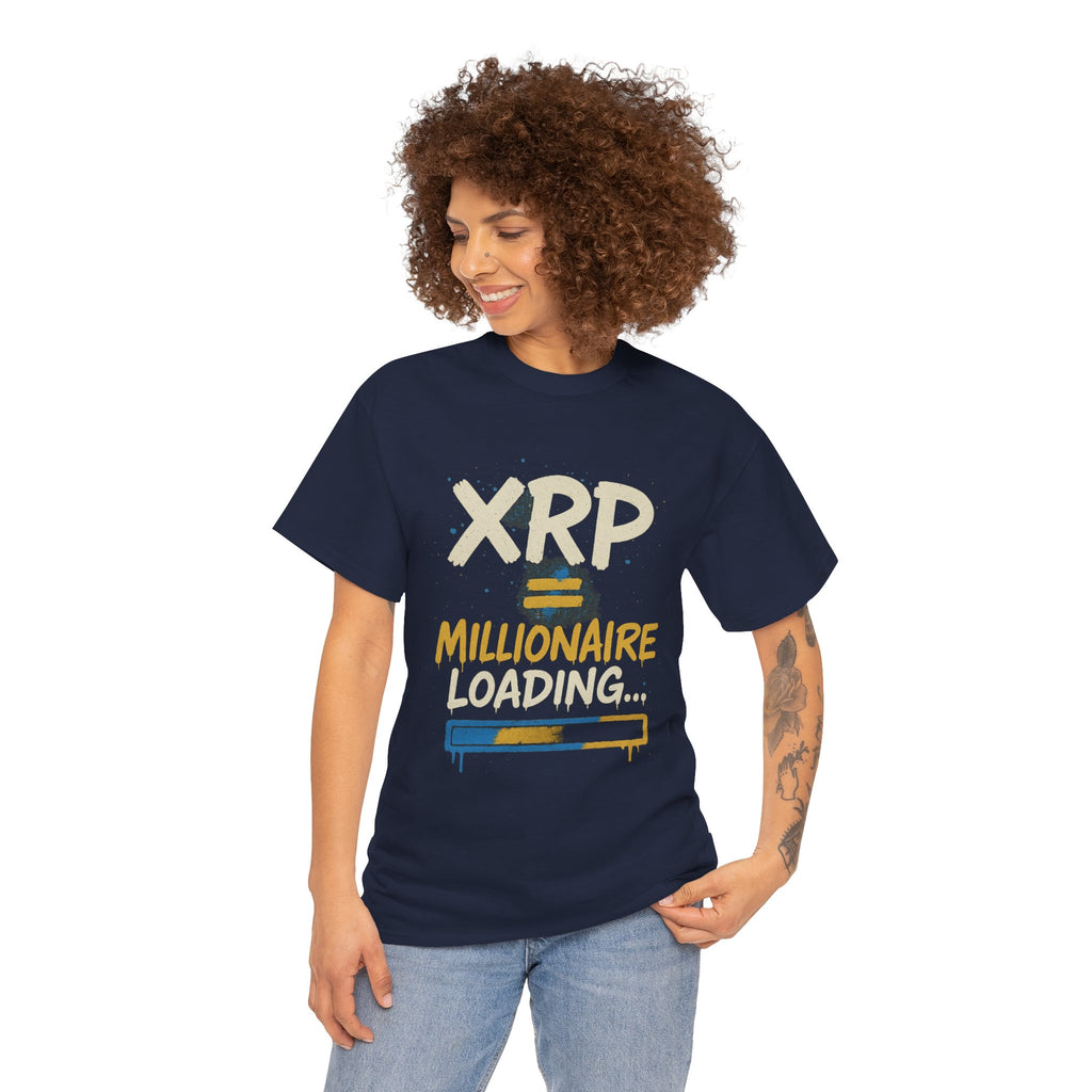 XRP Millionaire Loading T-Shirt — Crypto Investor Progress Tee