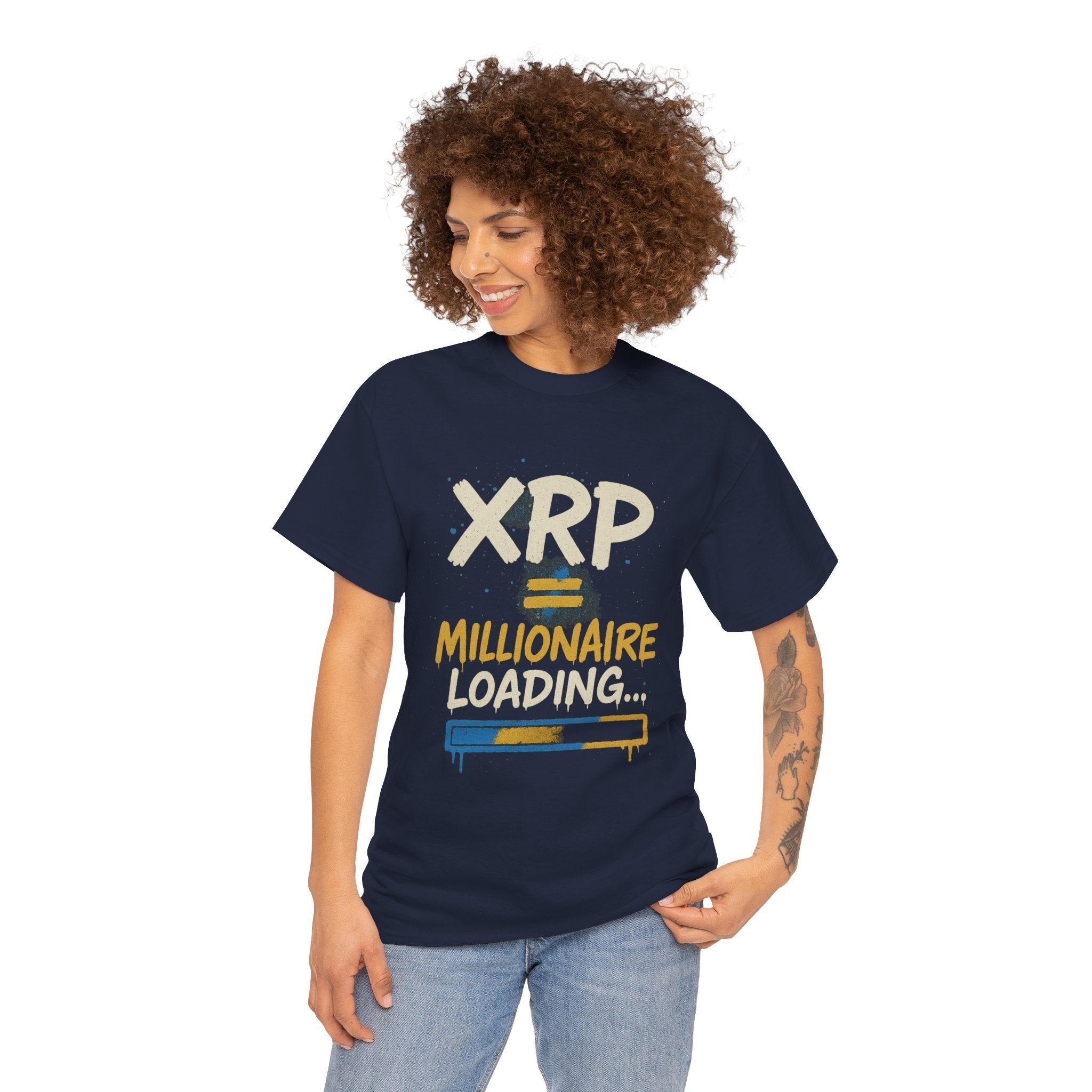 XRP Millionaire Loading T-Shirt — Crypto Investor Progress Tee