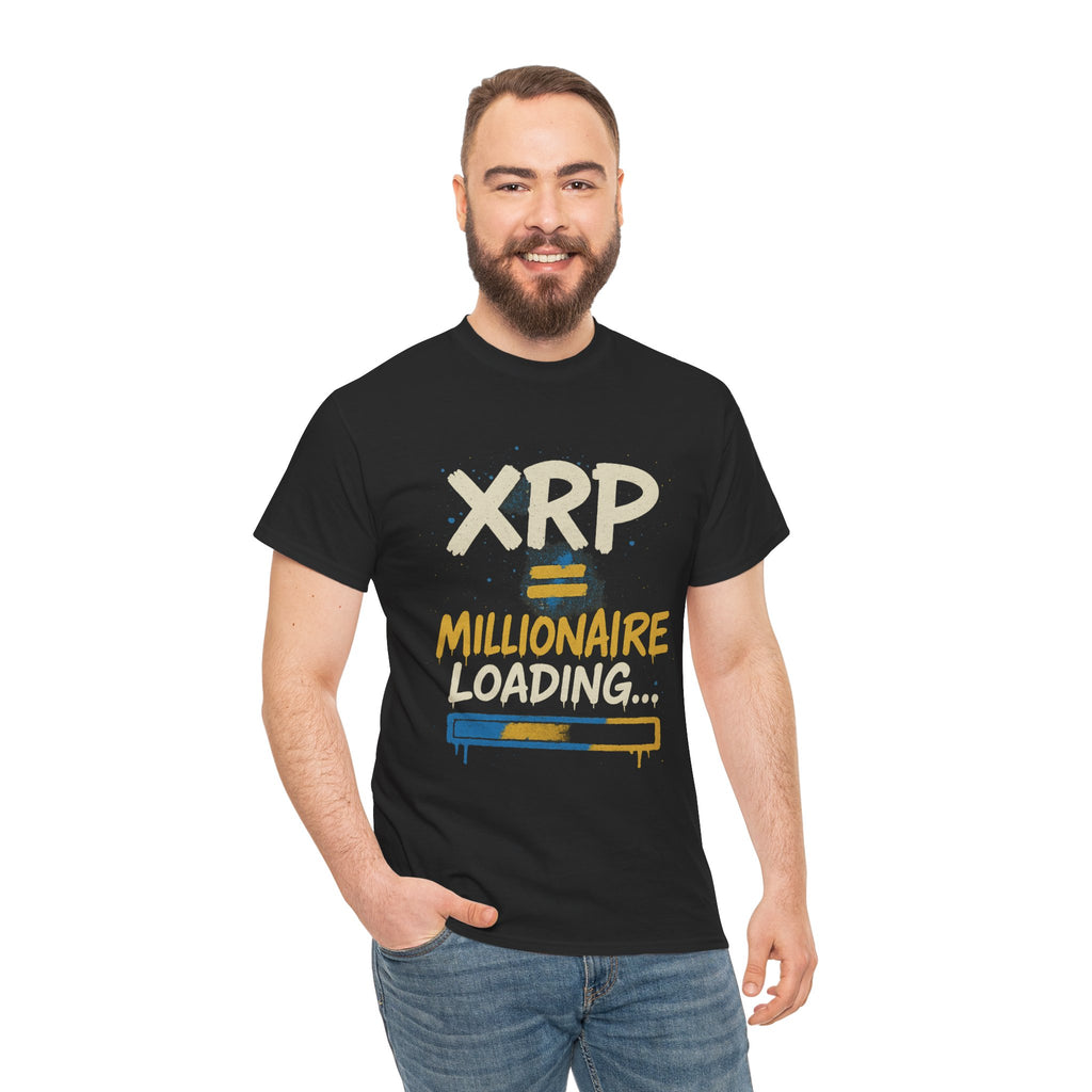 XRP Millionaire Loading T-Shirt — Crypto Investor Progress Tee