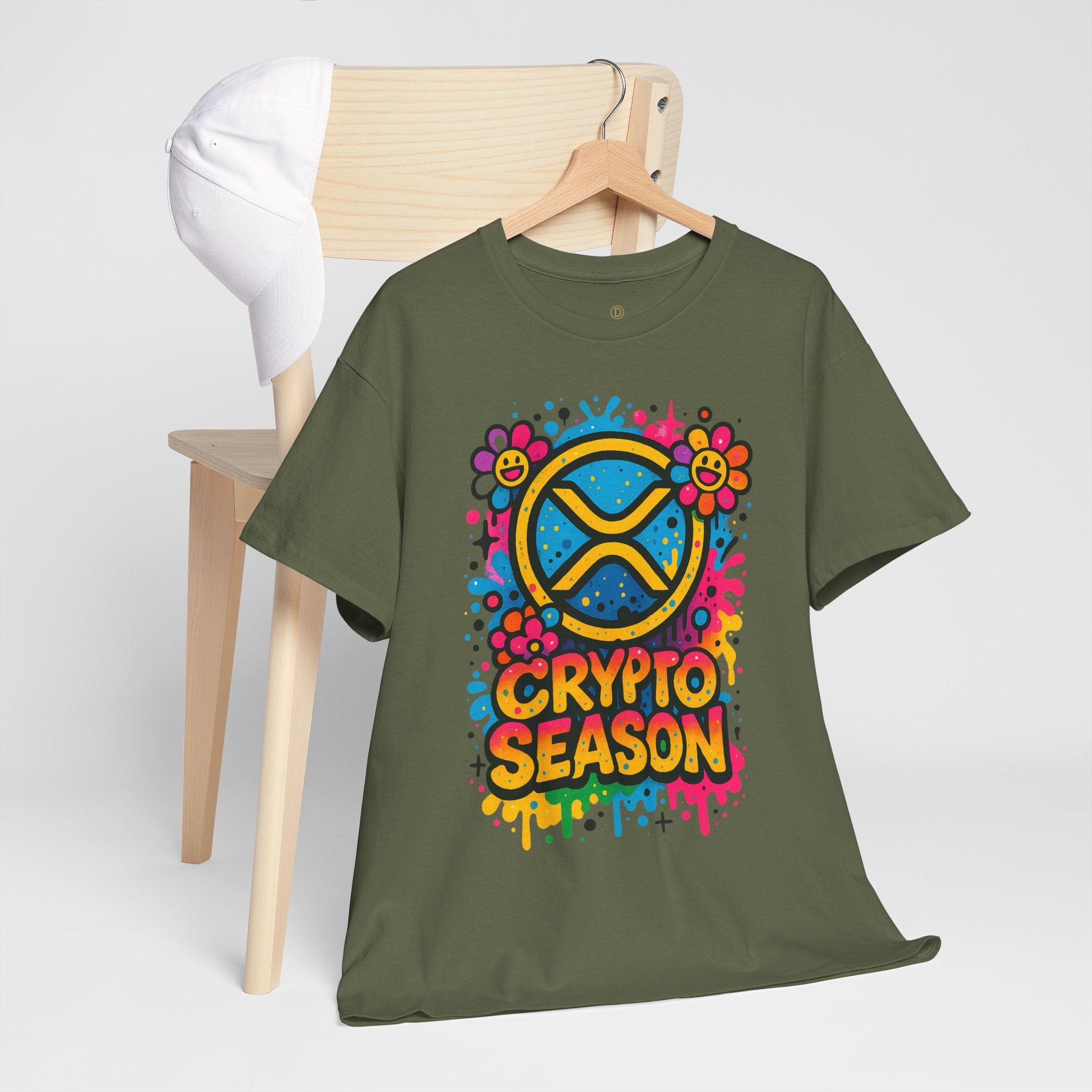 Crypto Season T-Shirt — Colorful Ripple XRP Logo Tee