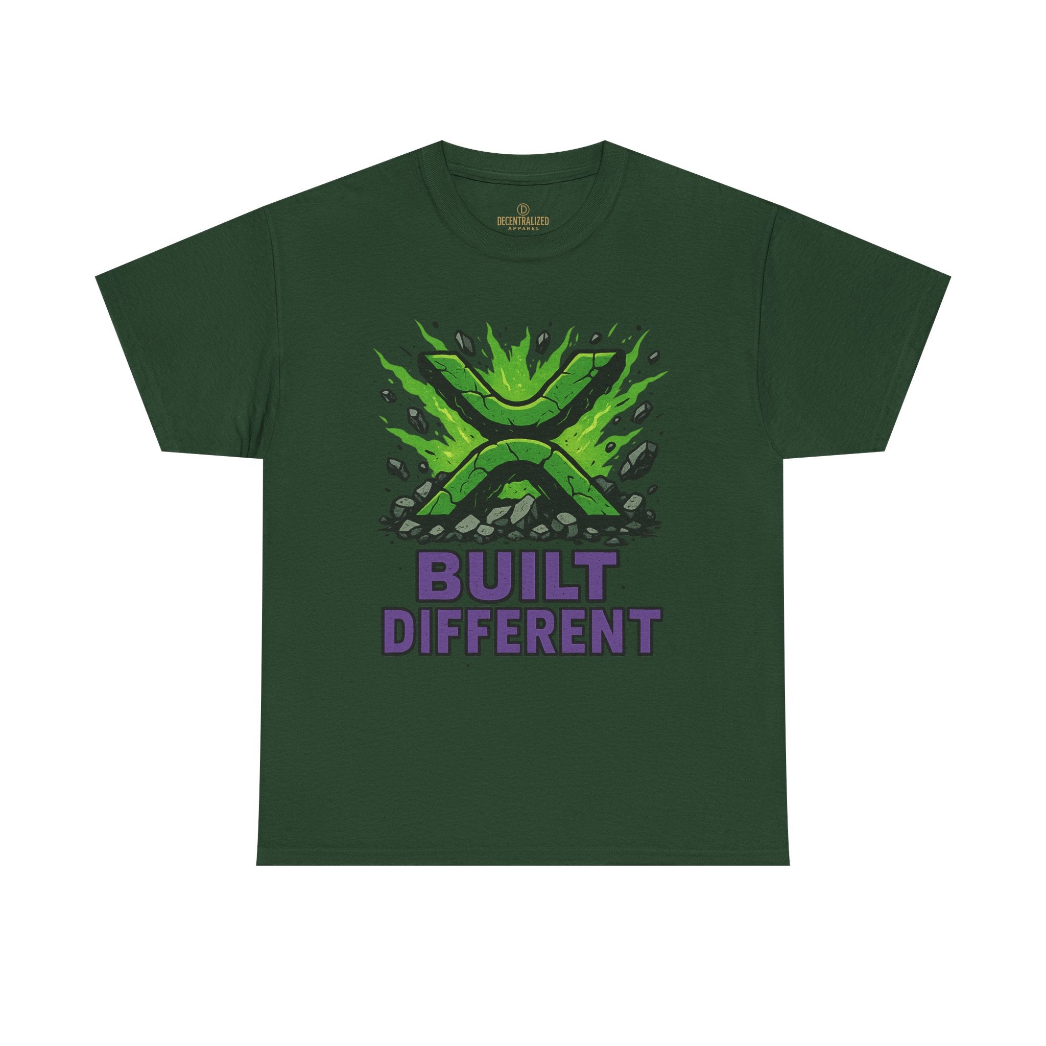 Built Different T-Shirt — Green Gamer Logo Tee