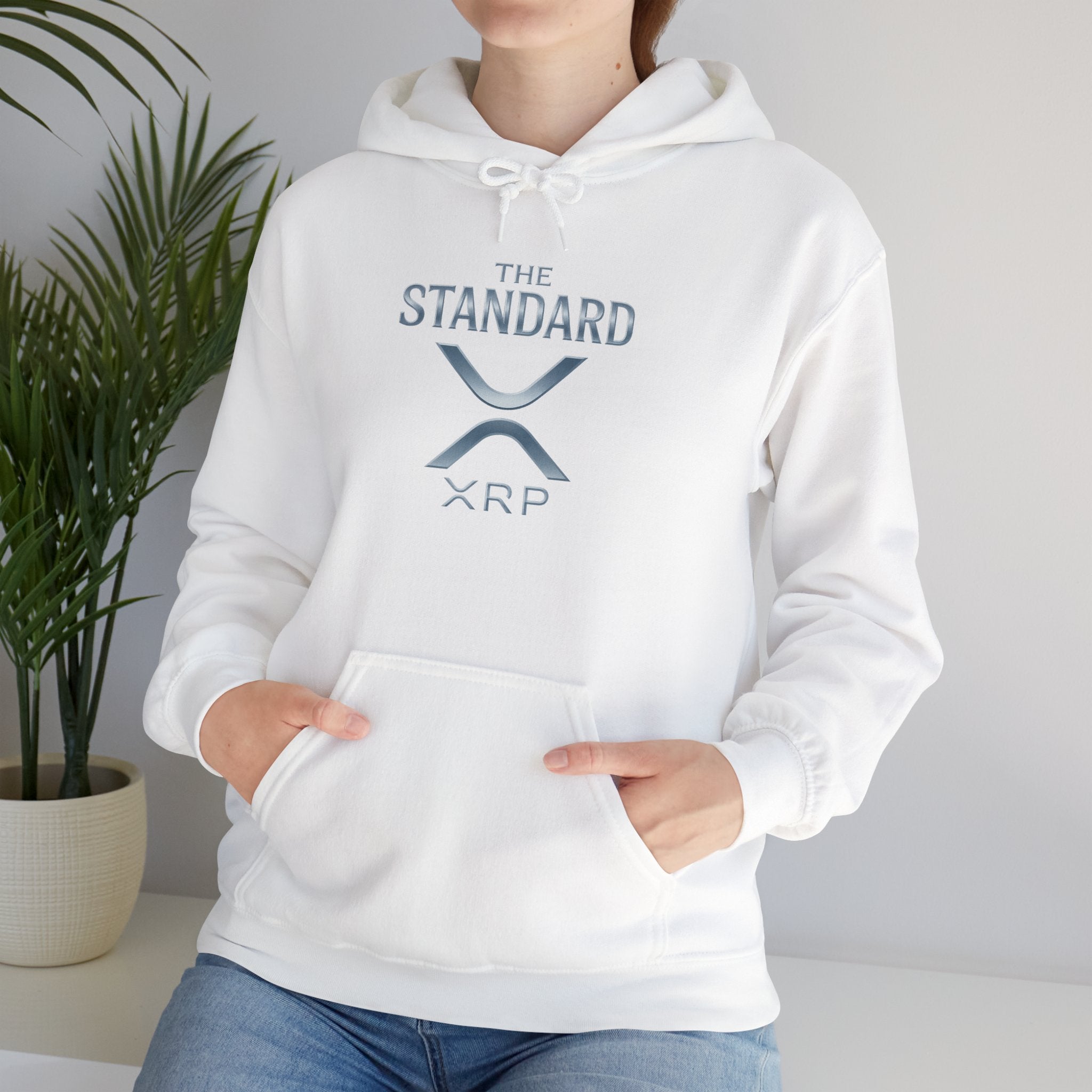 XRP 'The Standard' Logo Hoodie — Crypto Casual Pullover