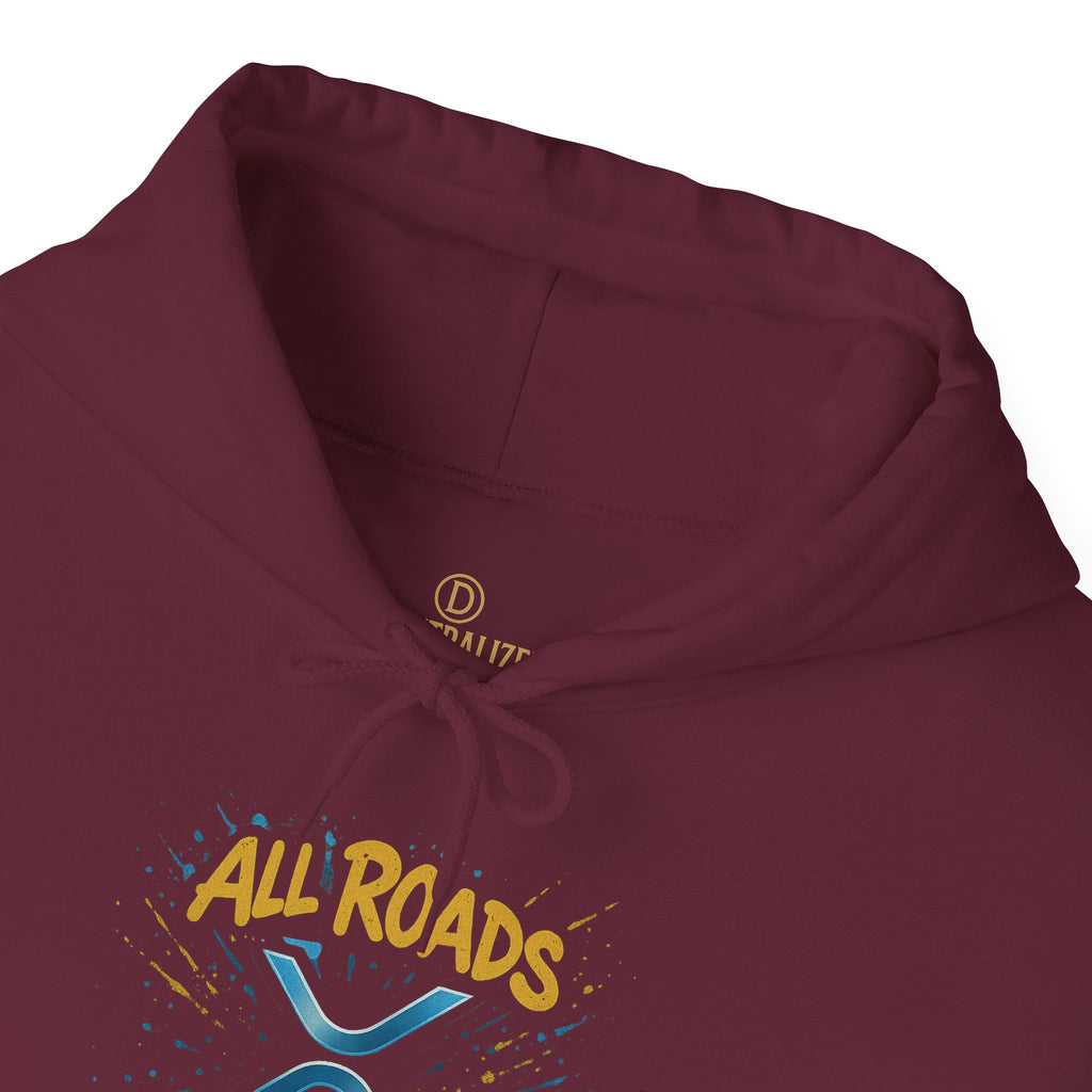All Roads Lead to XRP Hoodie – Crypto Investor Pullover