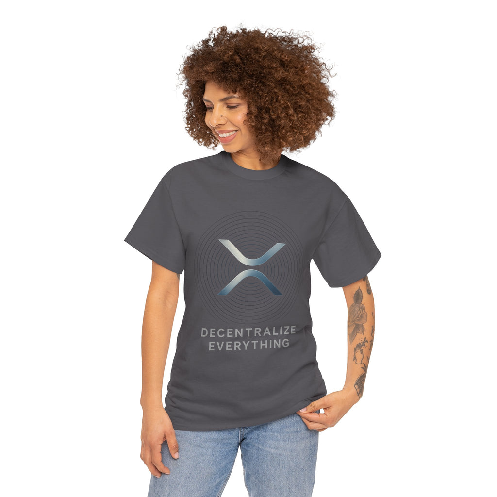 XRP 'Decentralize Everything' Tee - Crypto Logo T-Shirt