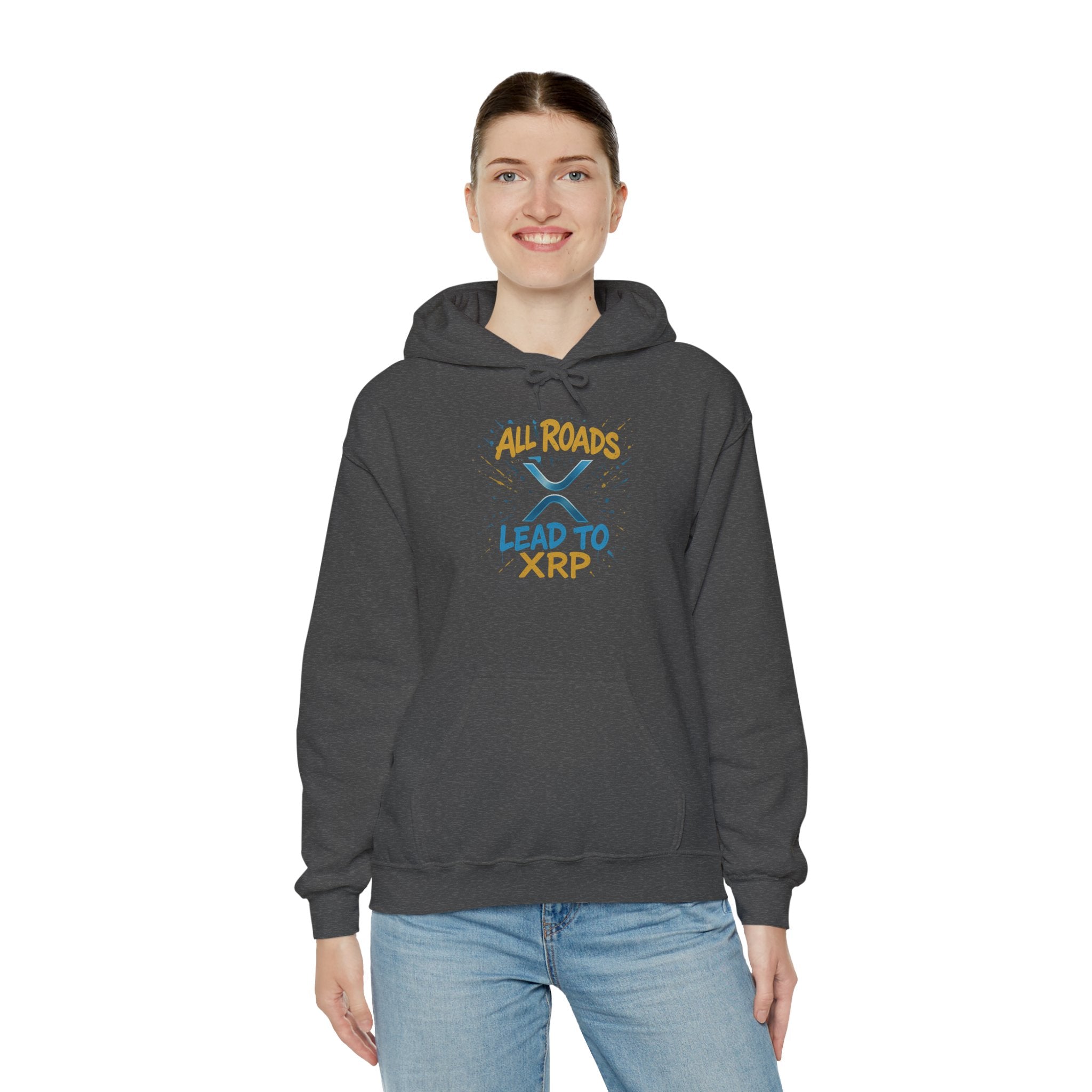 All Roads Lead to XRP Hoodie – Crypto Investor Pullover