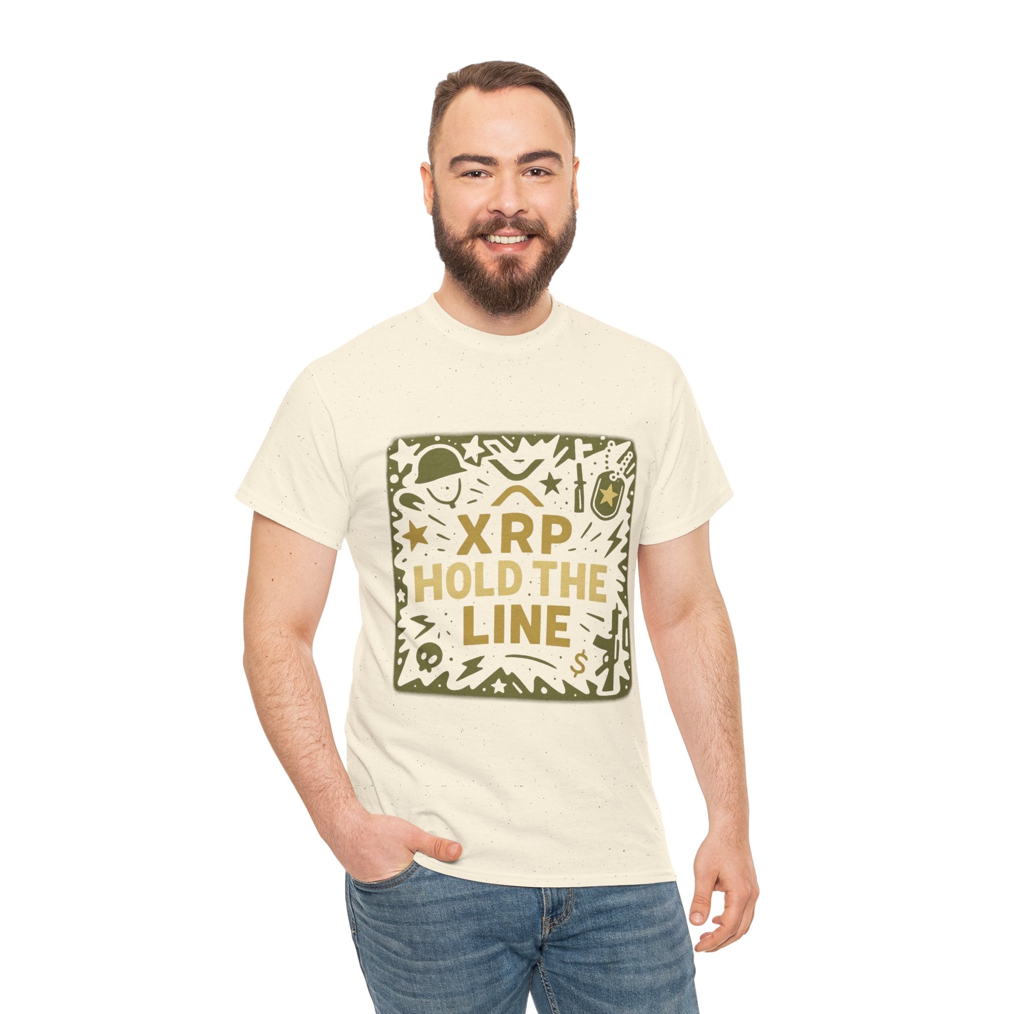 T-Shirt — XRP Hold The Line Crypto Graphic Tee